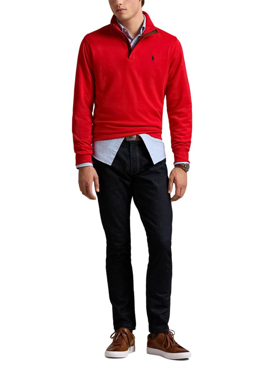 Luxury Jersey Quarter-Zip Pullover