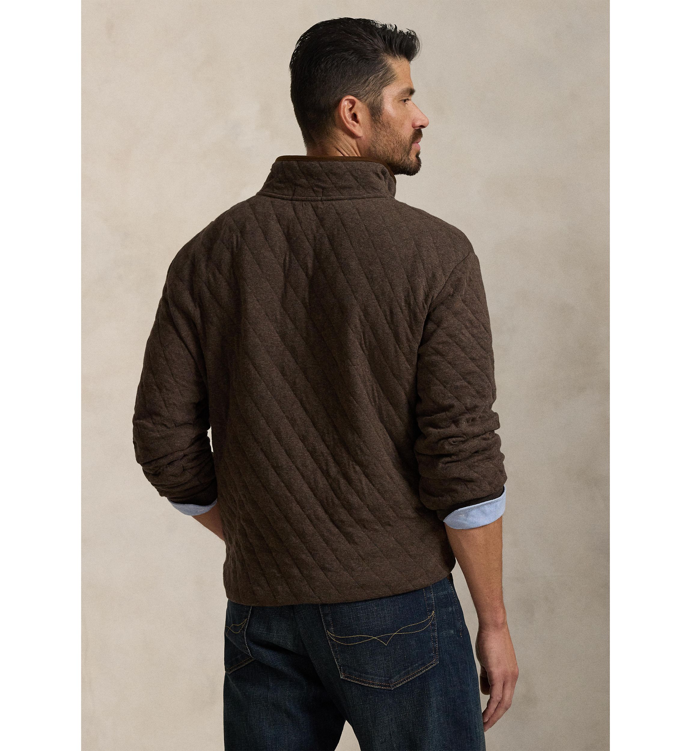 Big & Tall Quilted Double-Knit Pullover