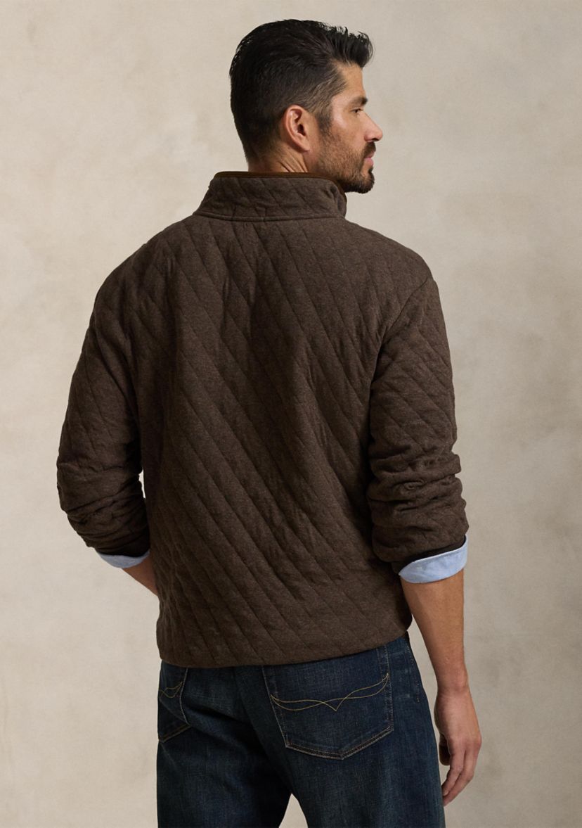 Big & Tall Quilted Double-Knit Pullover