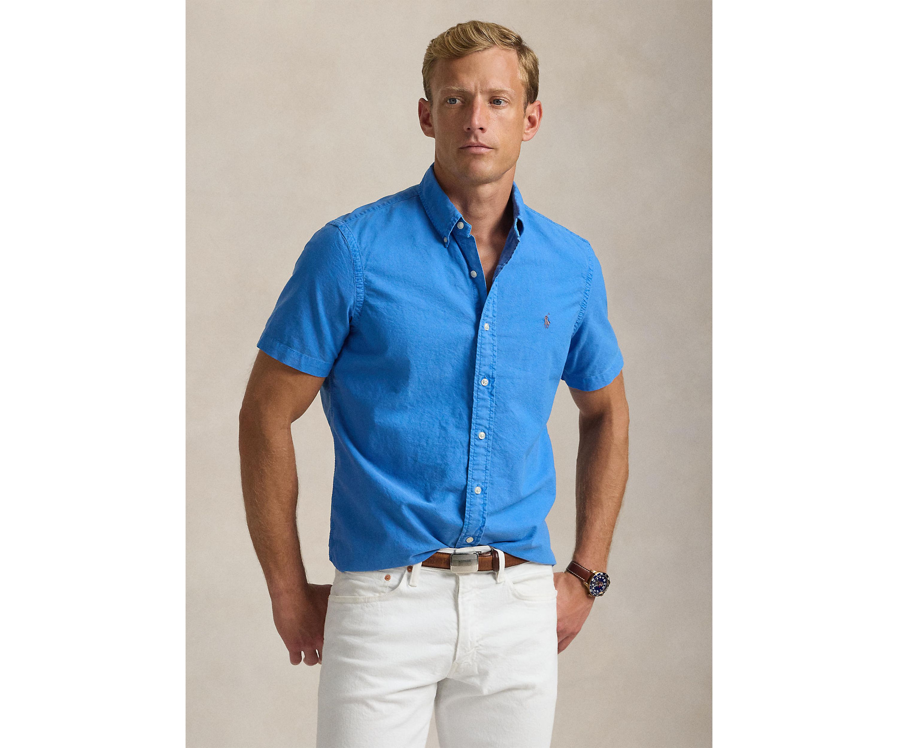 Classic Fit Garment Dyed Oxford Shirt