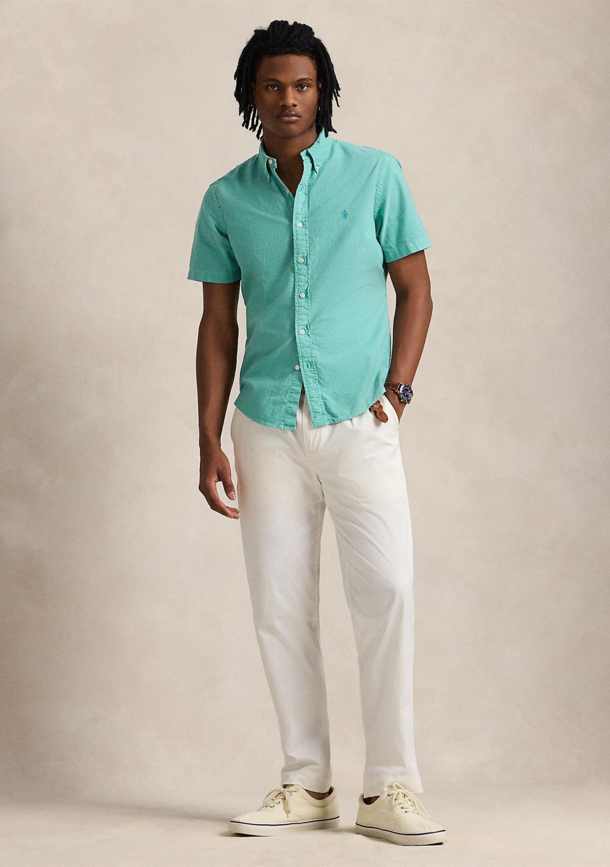 Classic Fit Garment Dyed Oxford Shirt