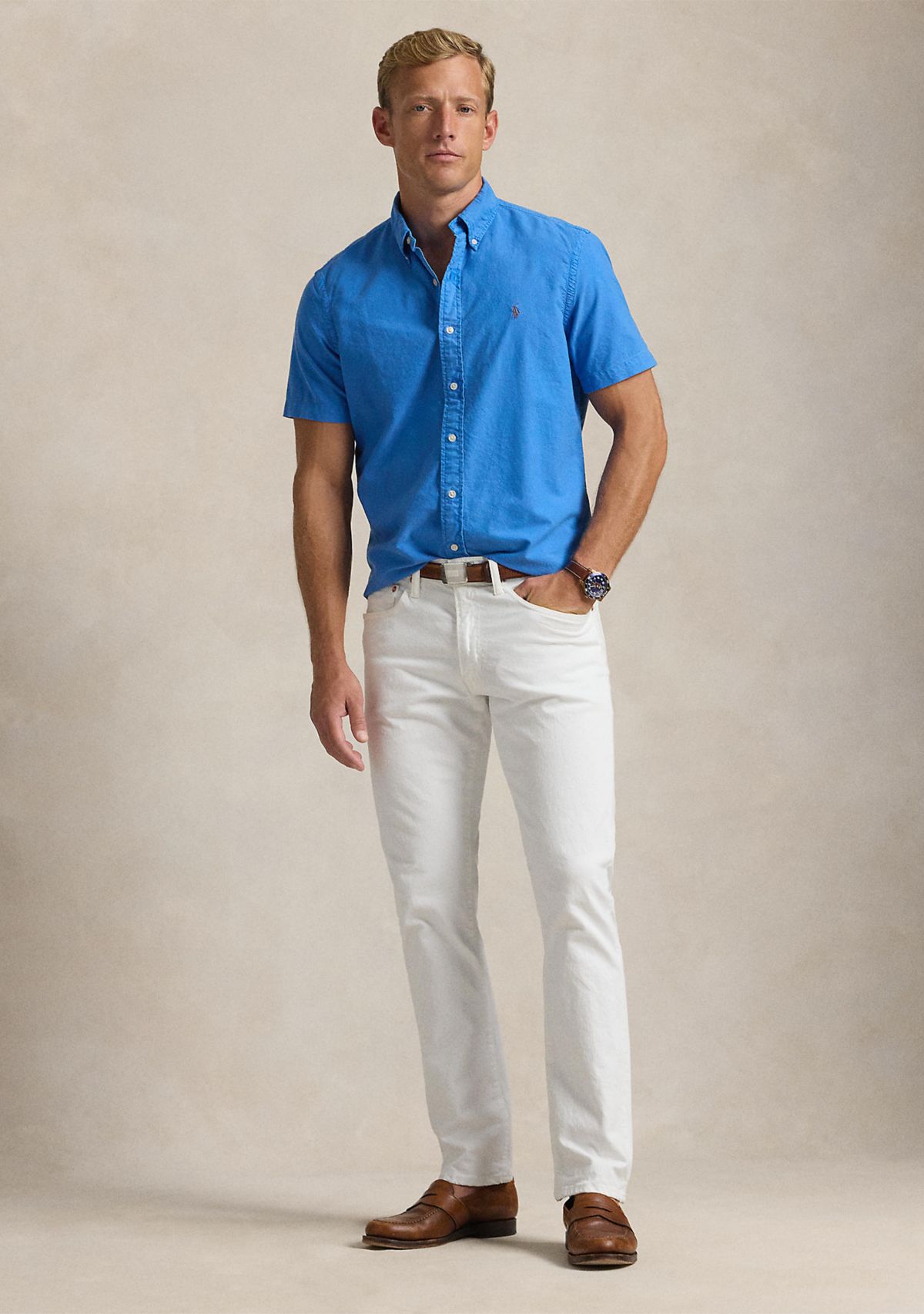 Classic Fit Garment Dyed Oxford Shirt