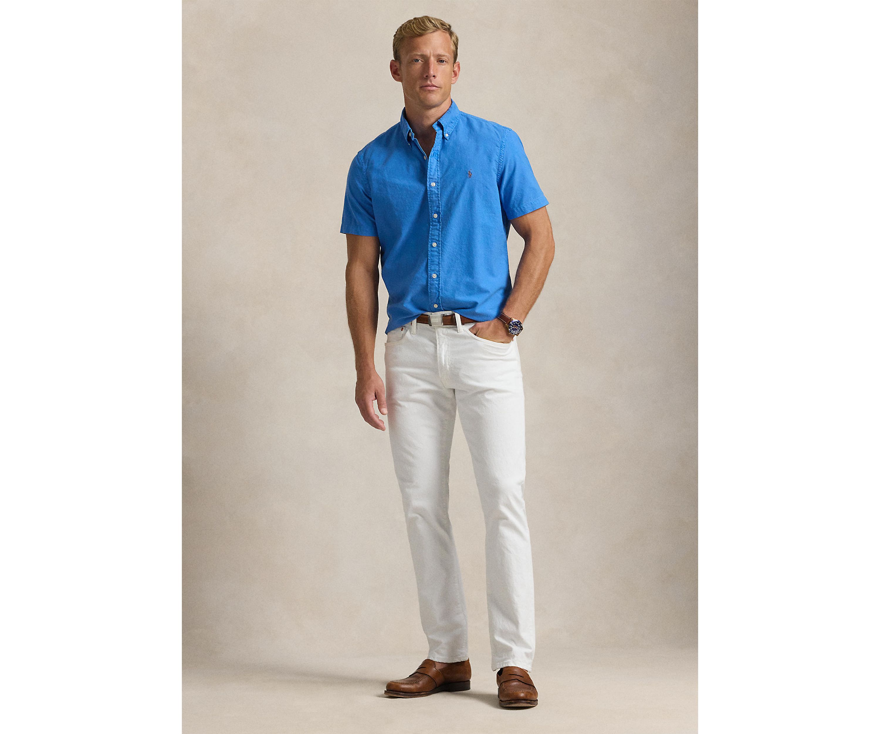 Classic Fit Garment Dyed Oxford Shirt