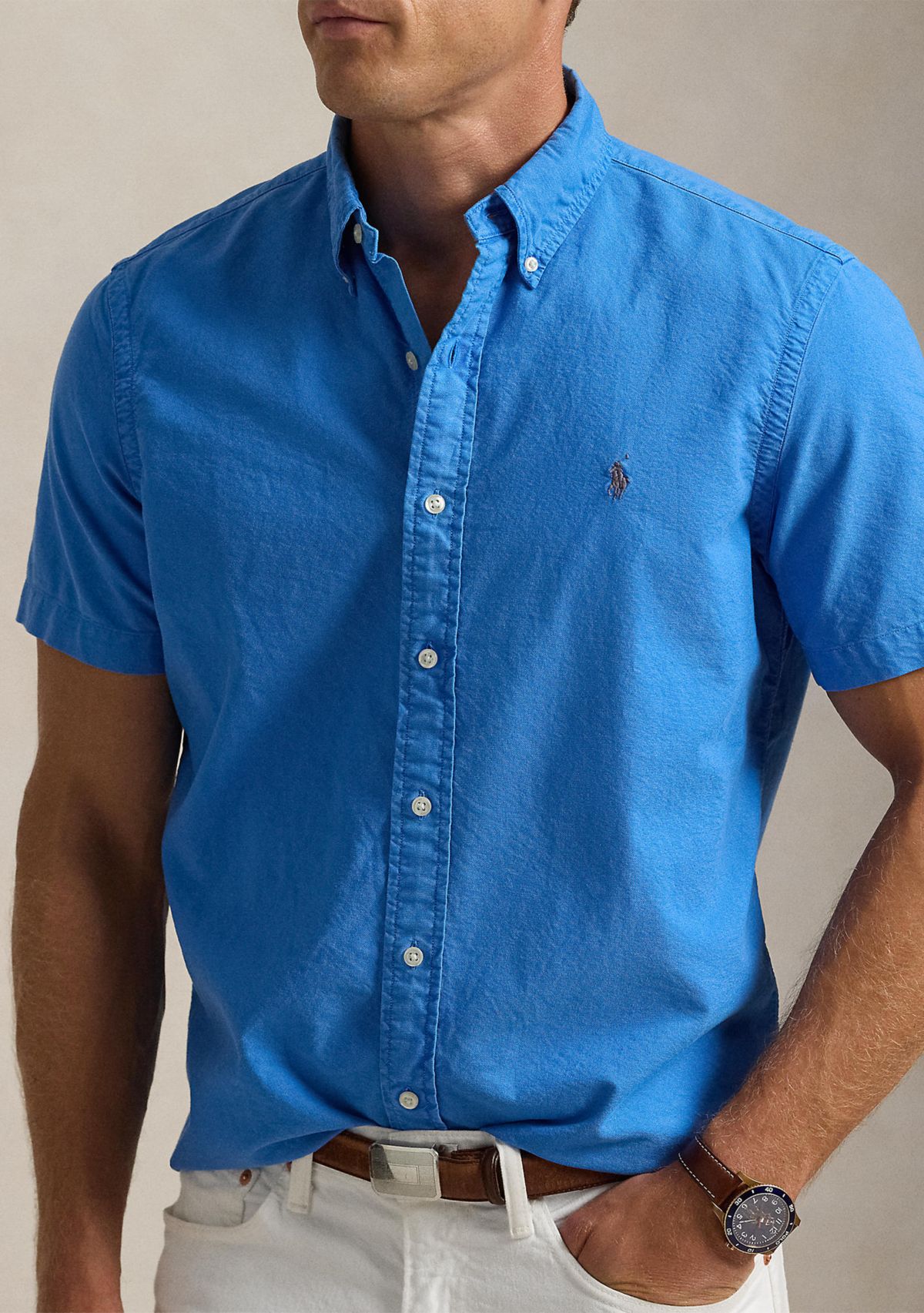 Classic Fit Garment Dyed Oxford Shirt