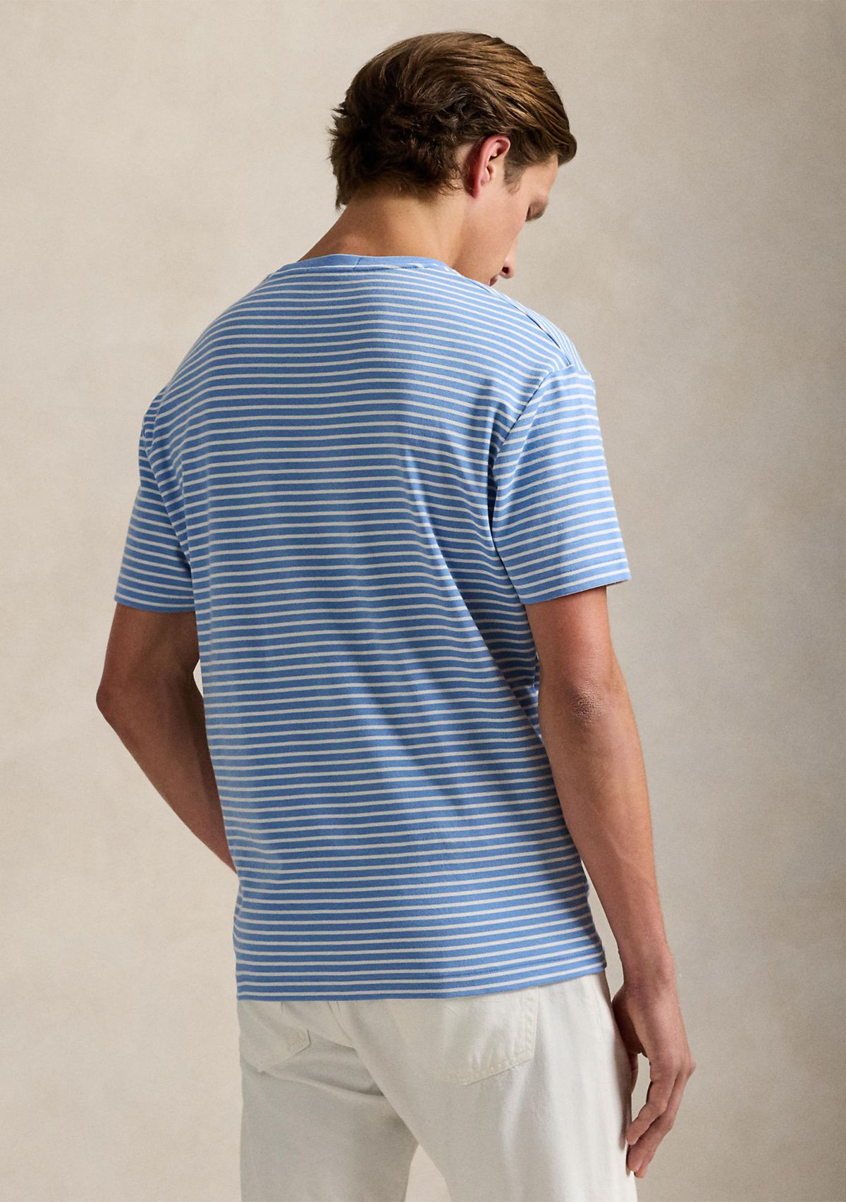 Classic Fit Striped Soft Cotton T-Shirt