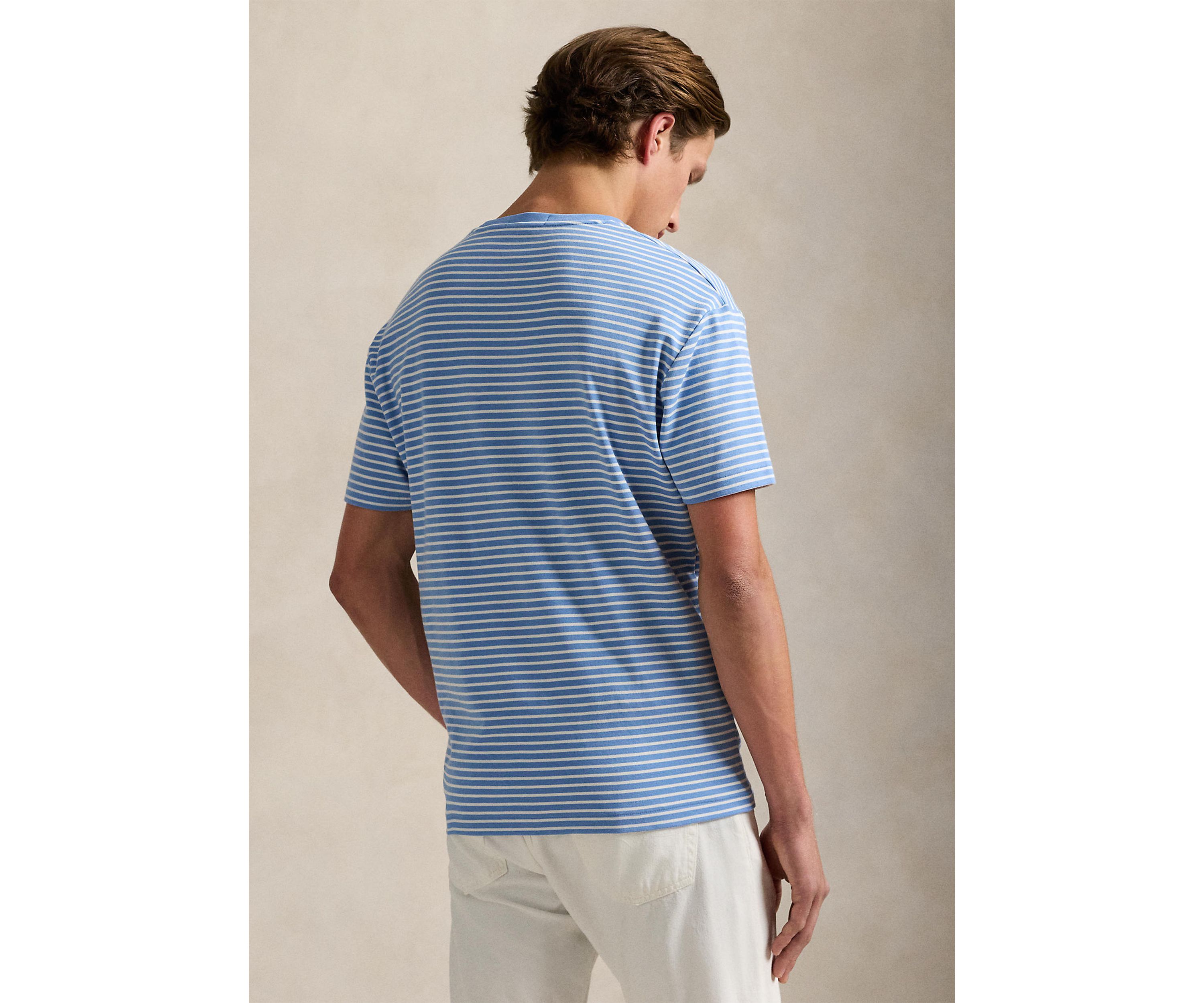 Classic Fit Striped Soft Cotton T-Shirt