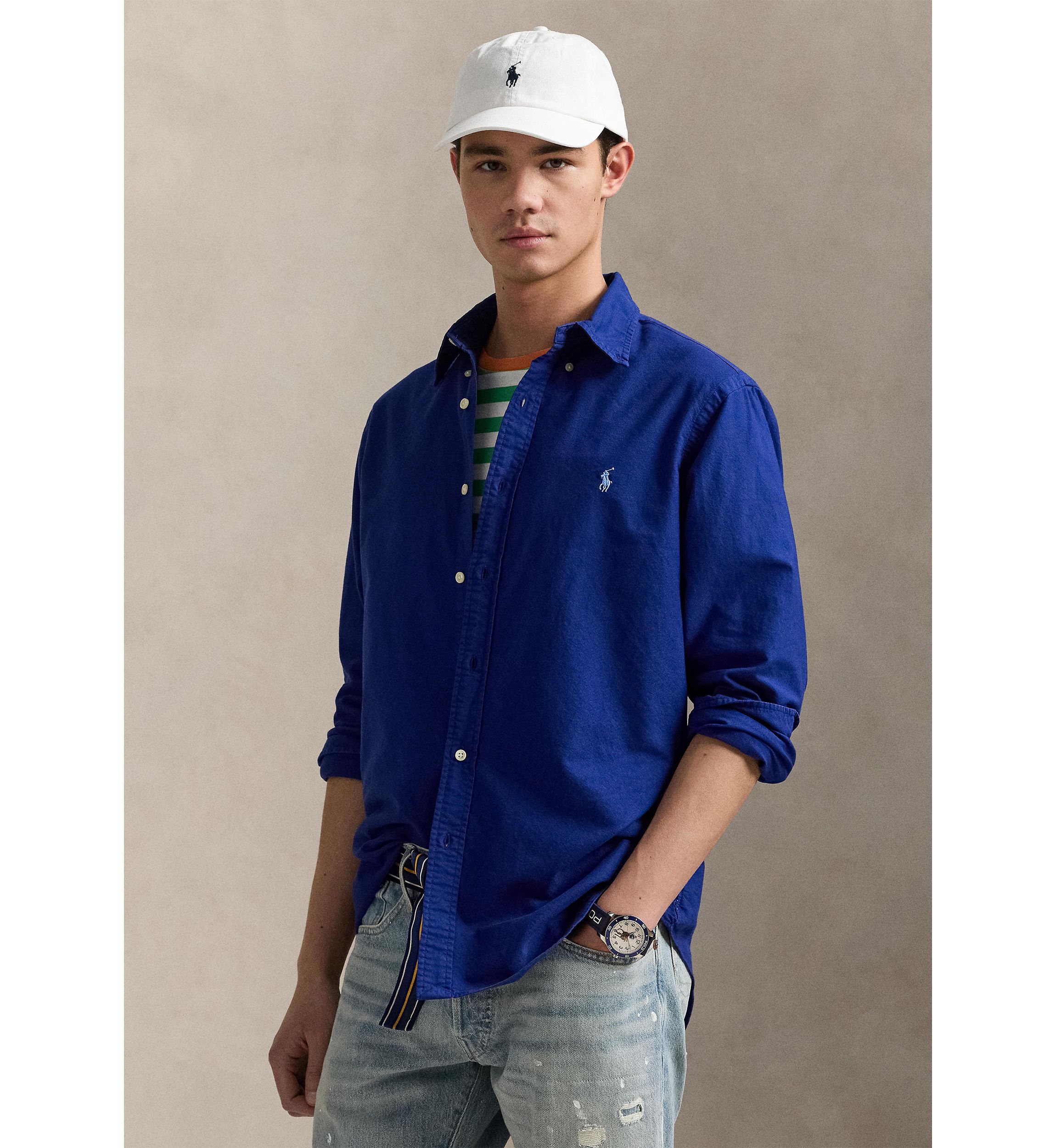 Classic Fit Garment-Dyed Oxford Shirt