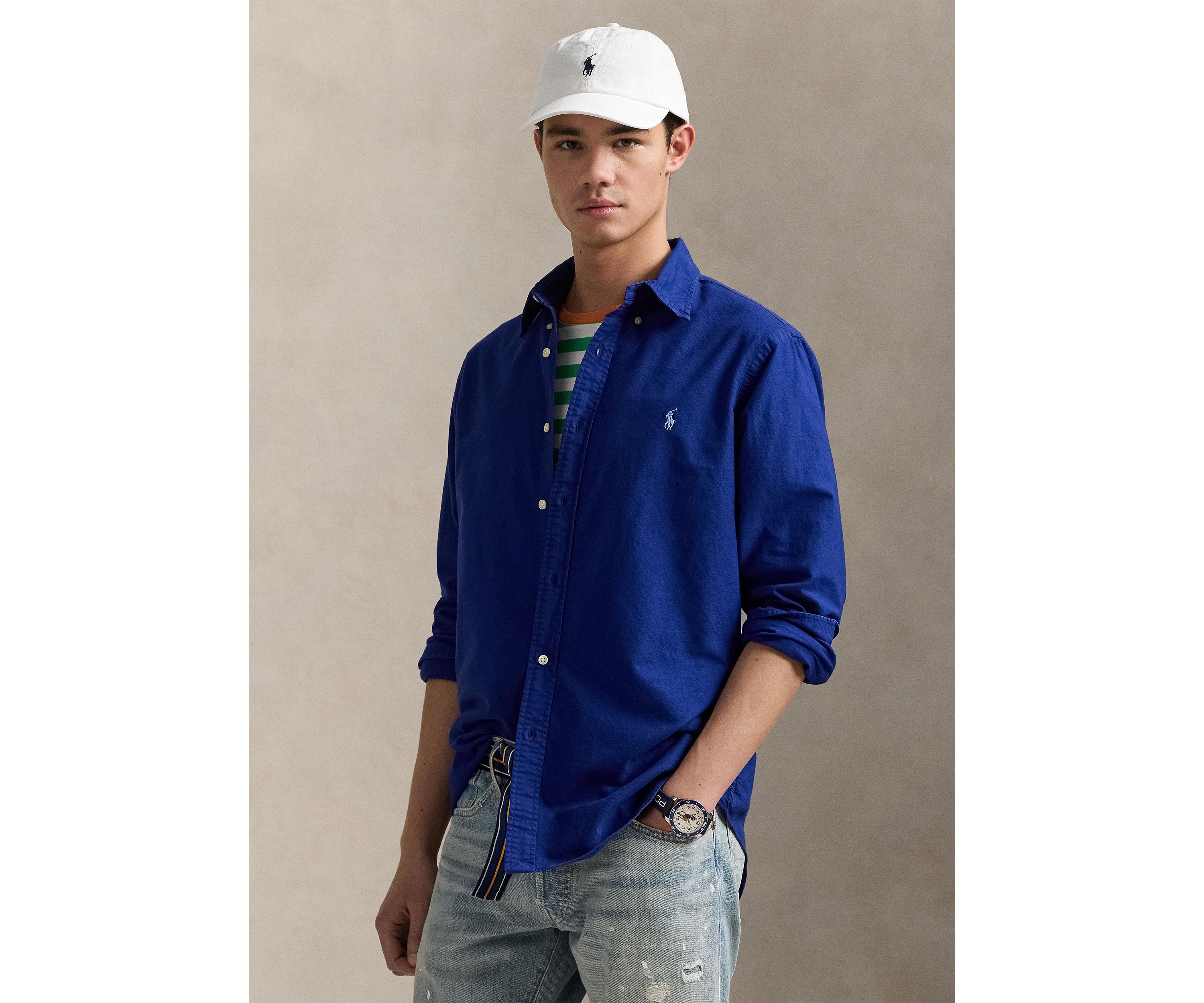 Classic Fit Garment-Dyed Oxford Shirt