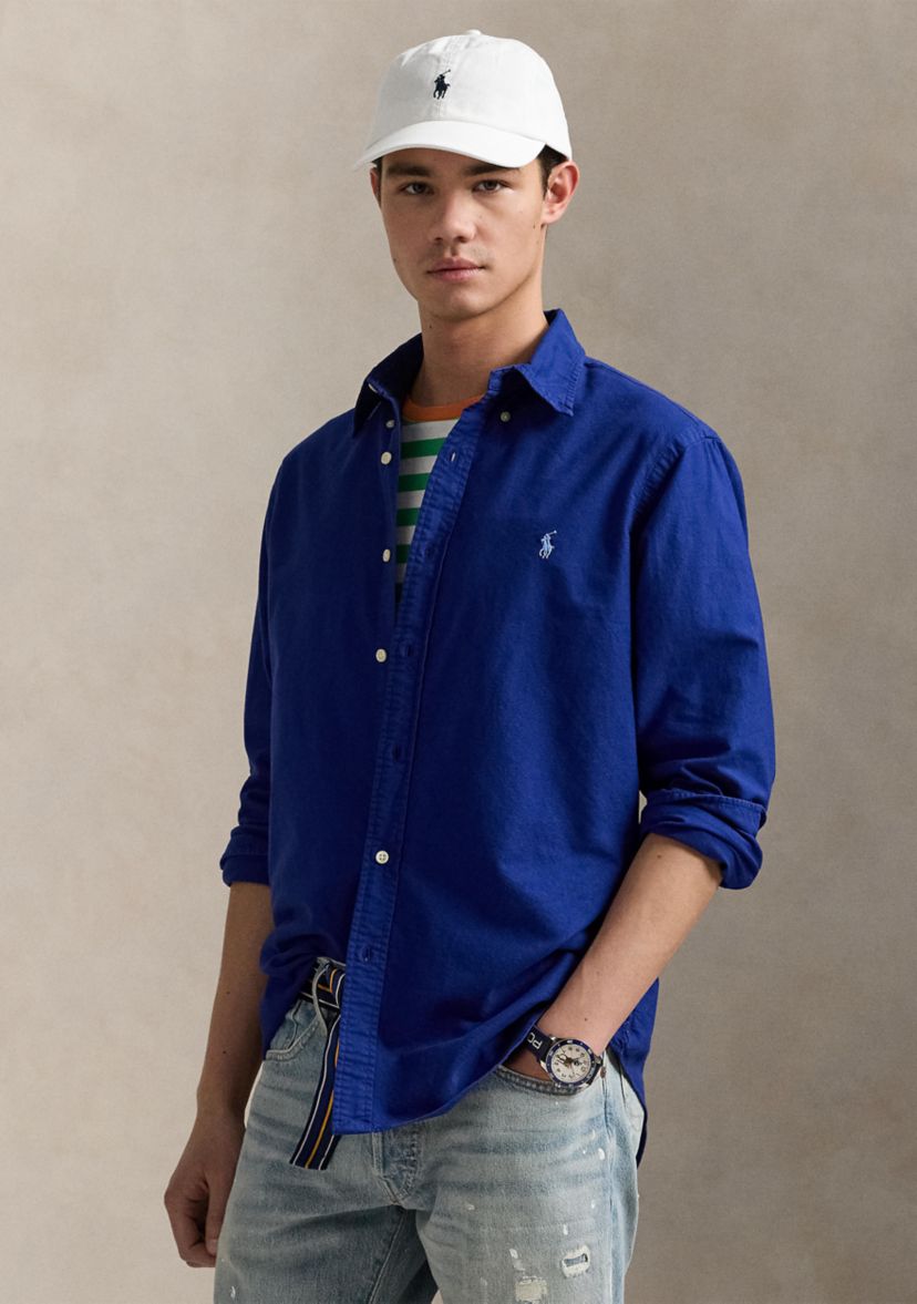 Classic Fit Garment-Dyed Oxford Shirt