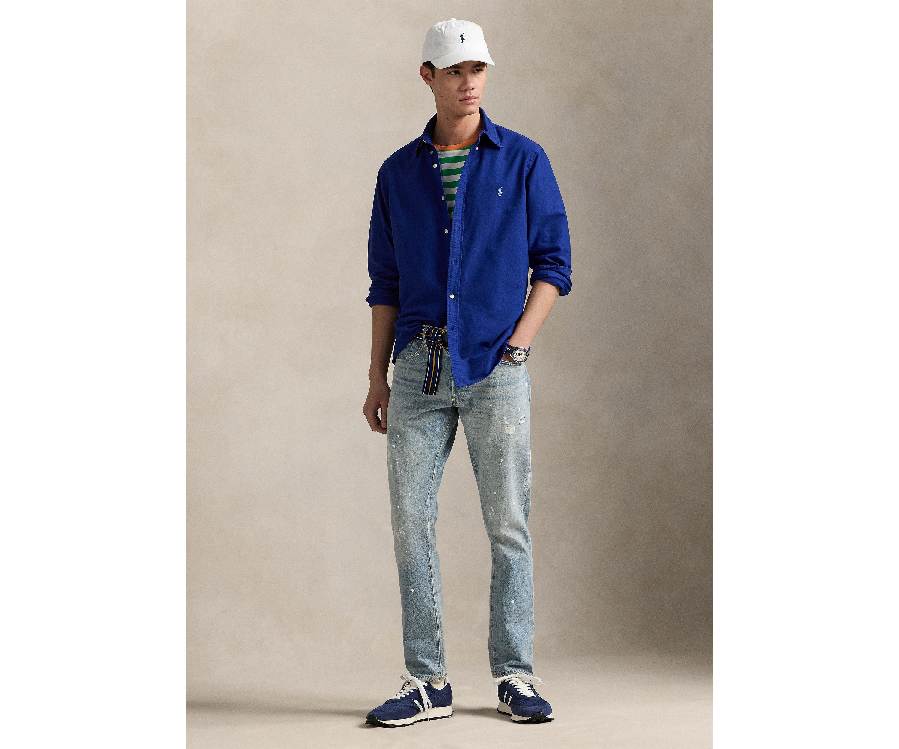Classic Fit Garment-Dyed Oxford Shirt
