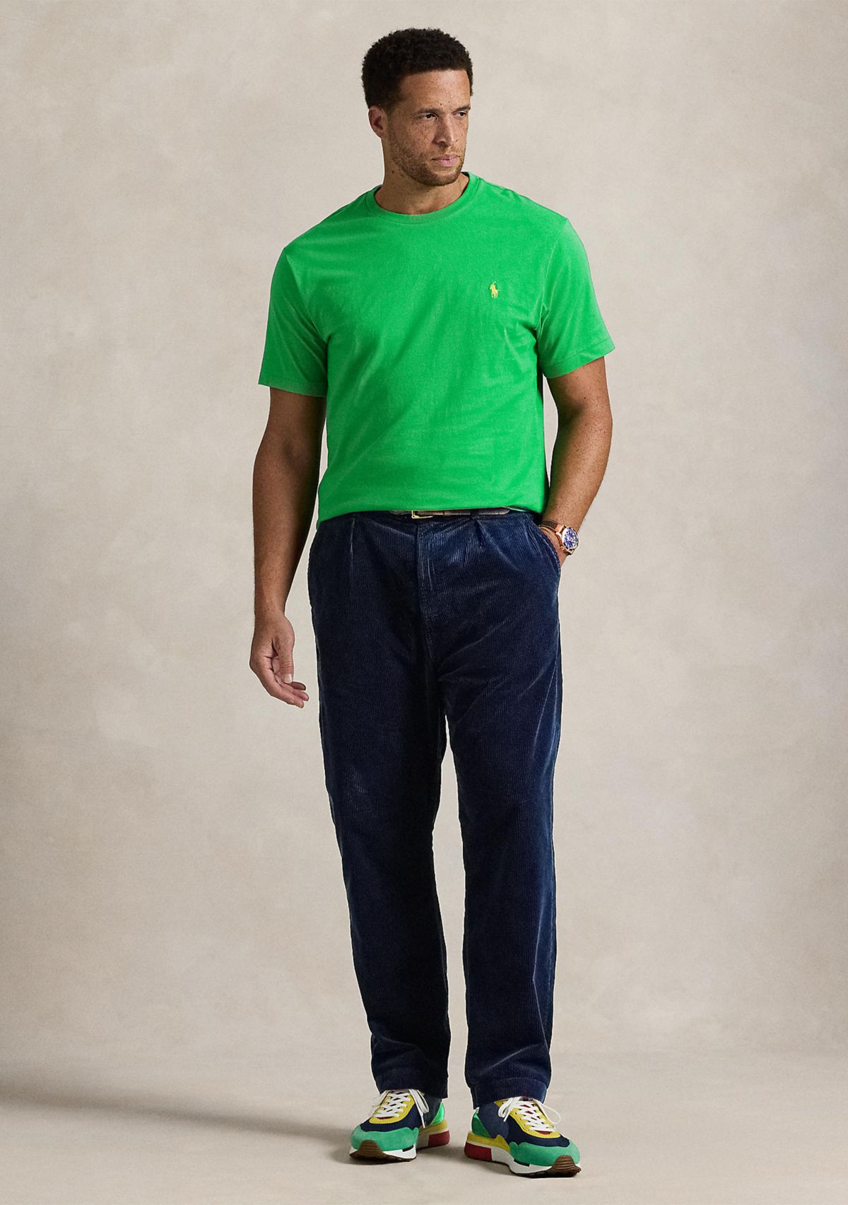 Big & Tall Jersey Crew Neck T-Shirt