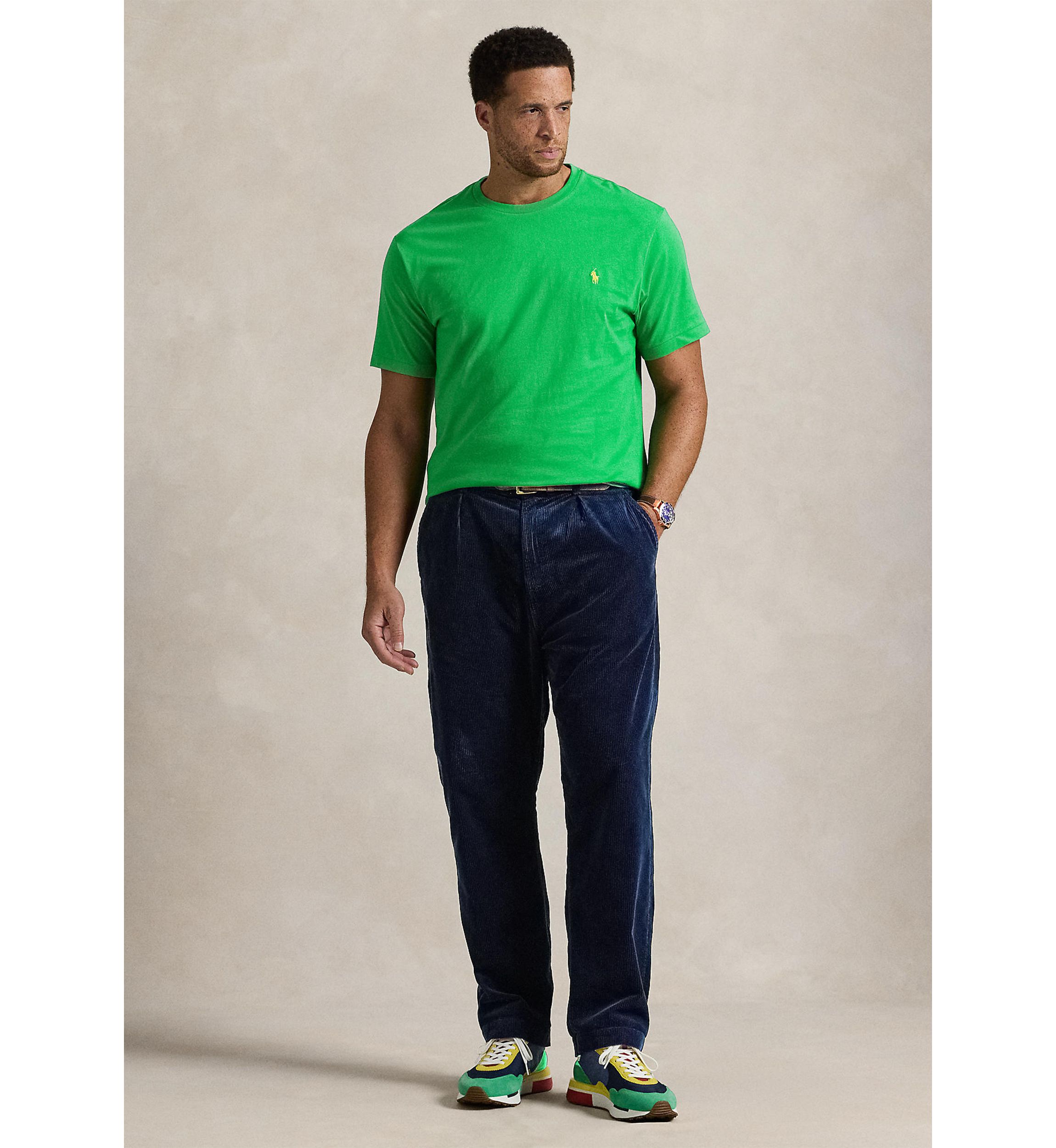 Big & Tall Jersey Crew Neck T-Shirt
