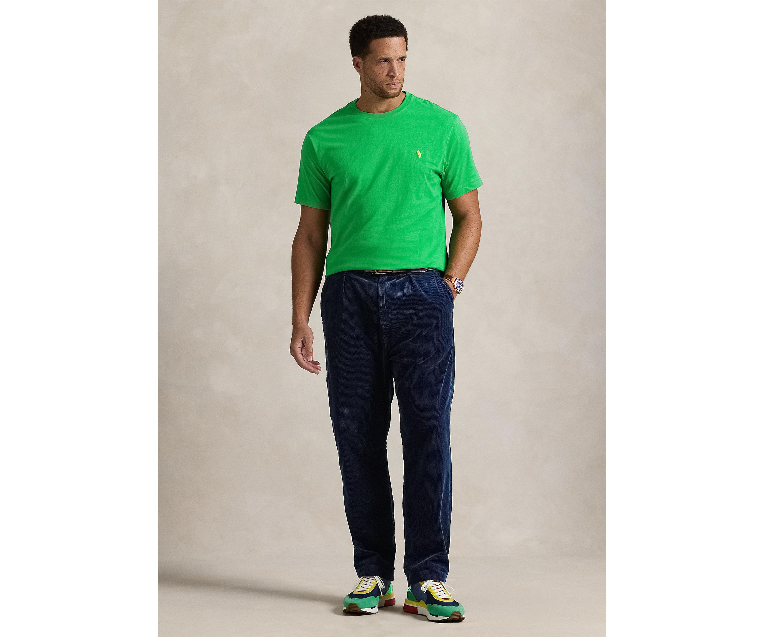 Big & Tall Jersey Crew Neck T-Shirt