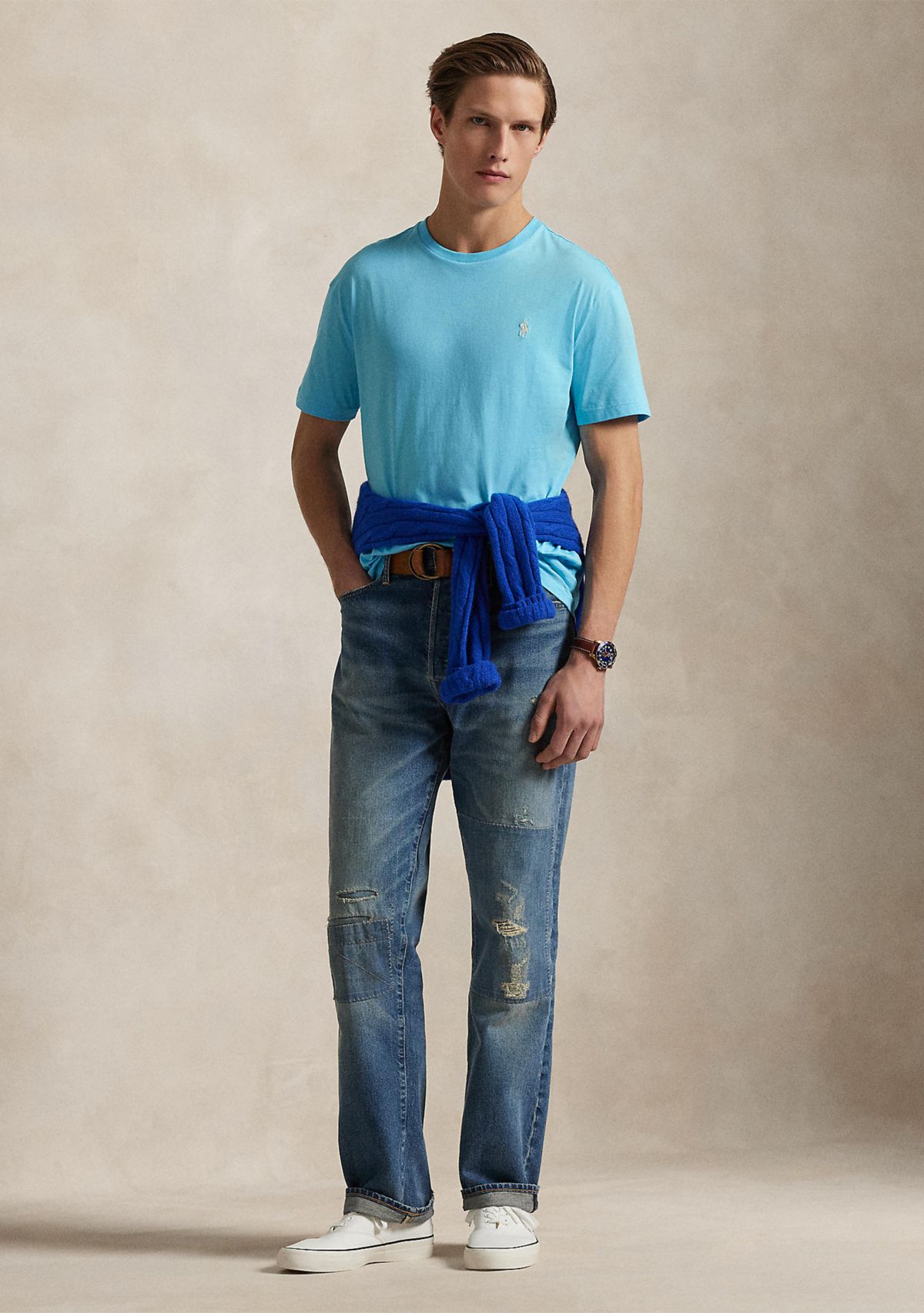 Classic Fit Jersey Crew Neck T-Shirt