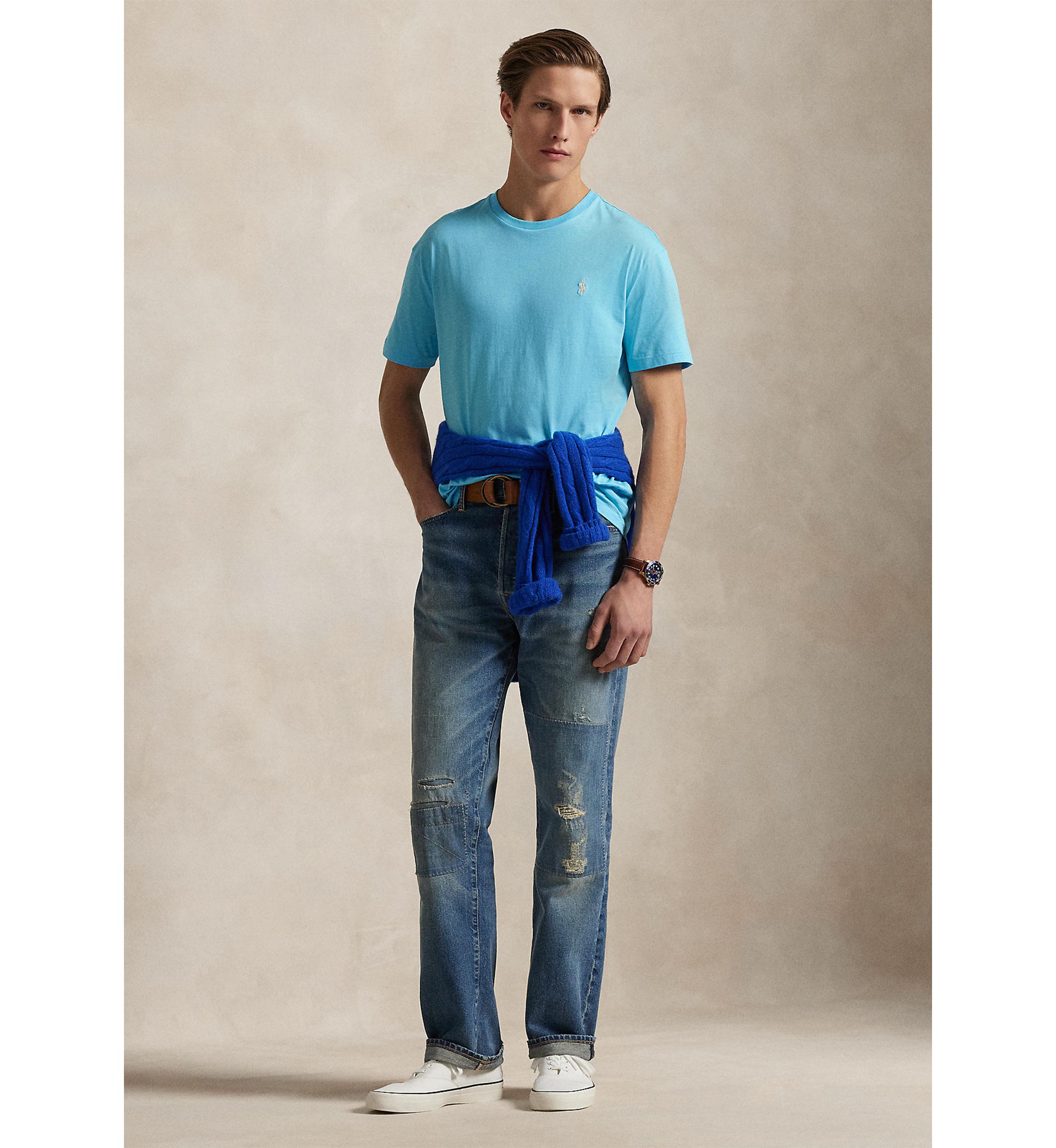 Classic Fit Jersey Crew Neck T-Shirt