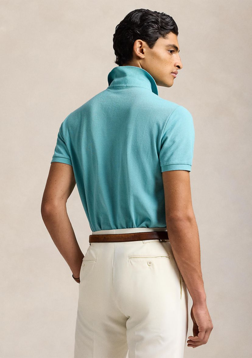  Custom Slim Fit Mesh Polo Shirt