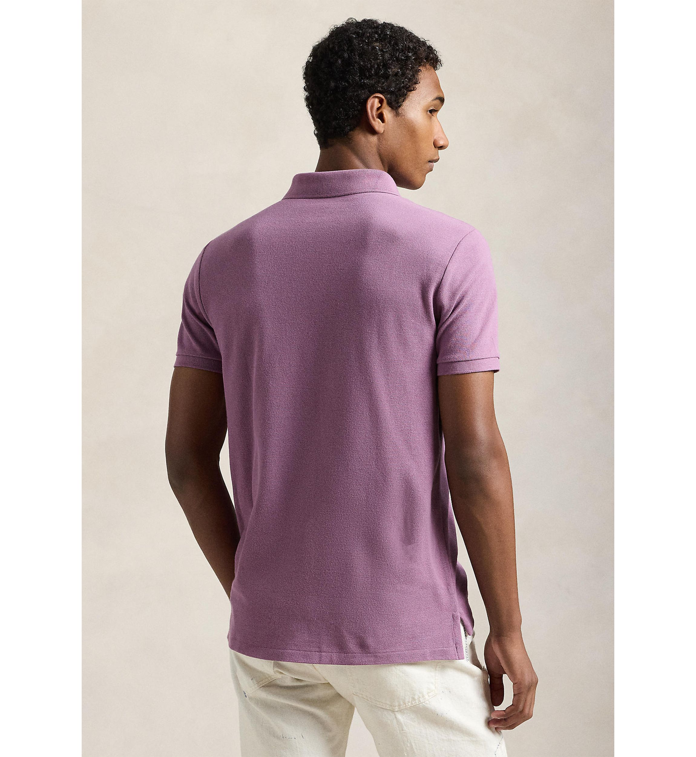  Custom Slim Fit Mesh Polo Shirt