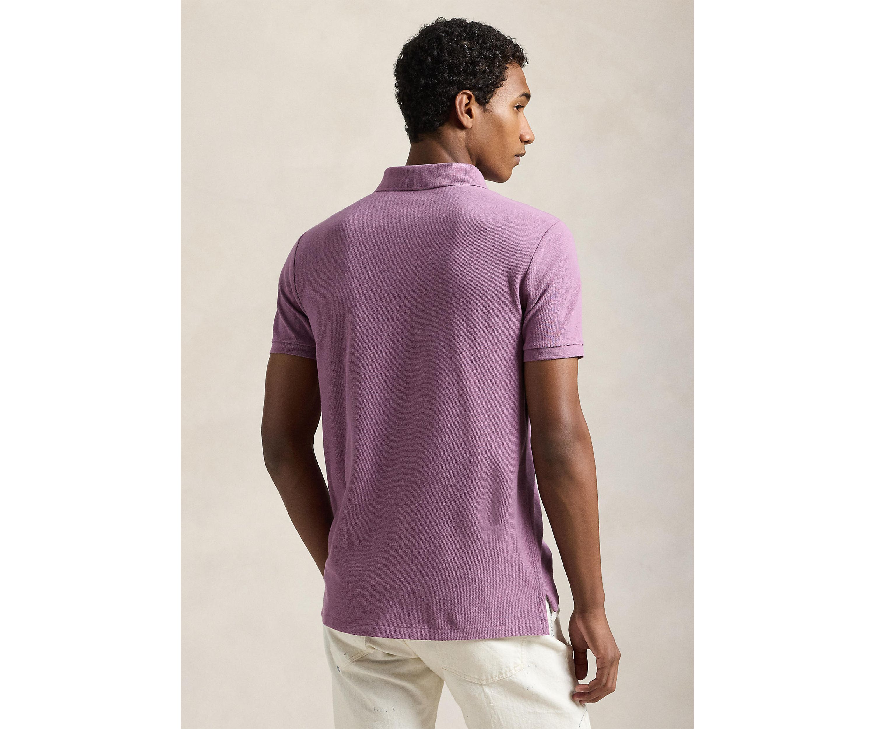  Custom Slim Fit Mesh Polo Shirt
