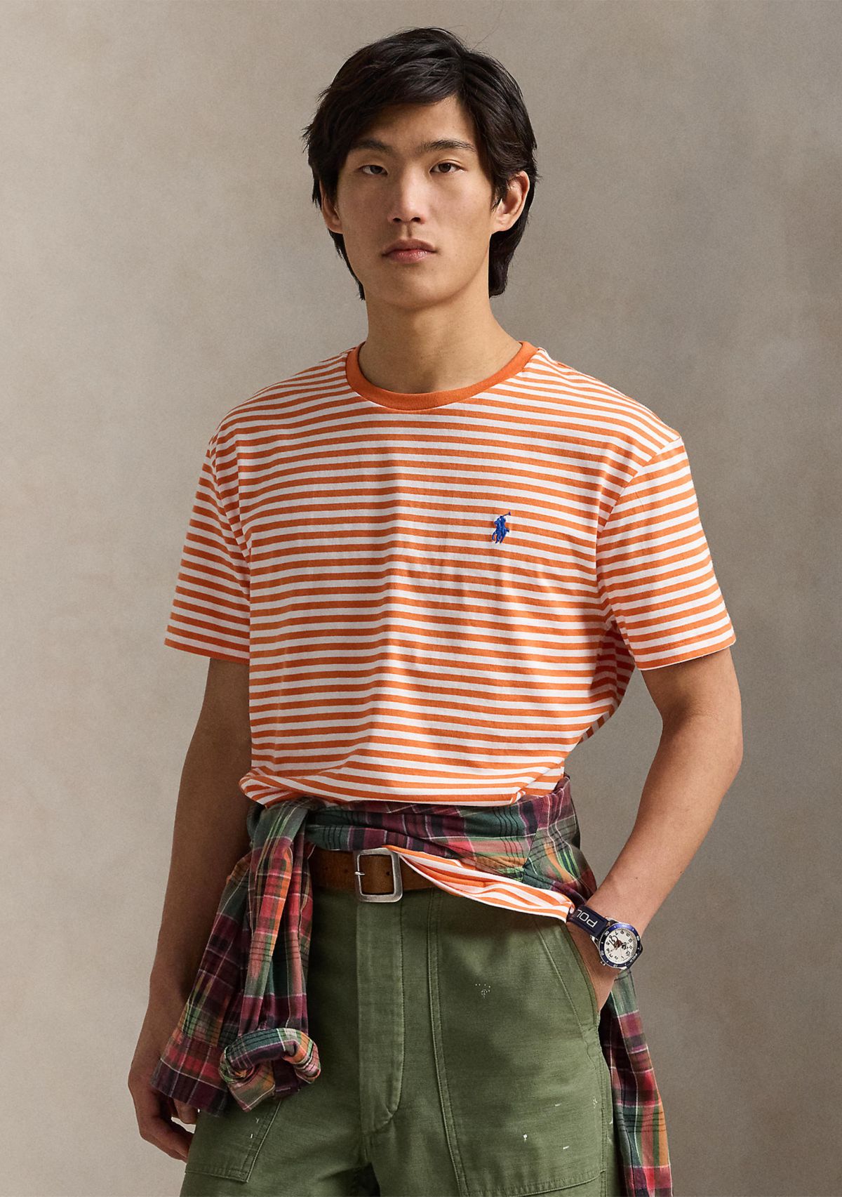 Classic Fit Striped Jersey T-Shirt 