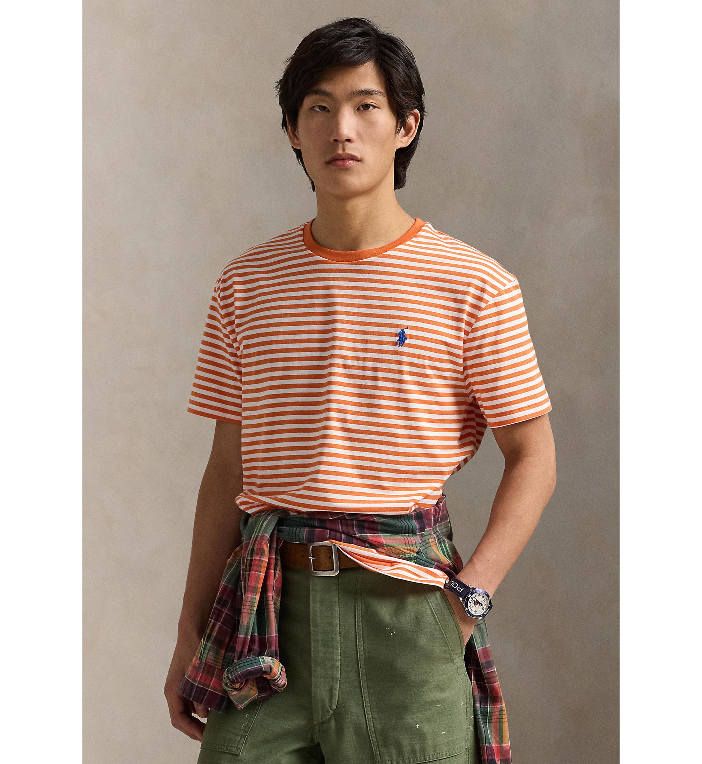 Classic Fit Striped Jersey T-Shirt 