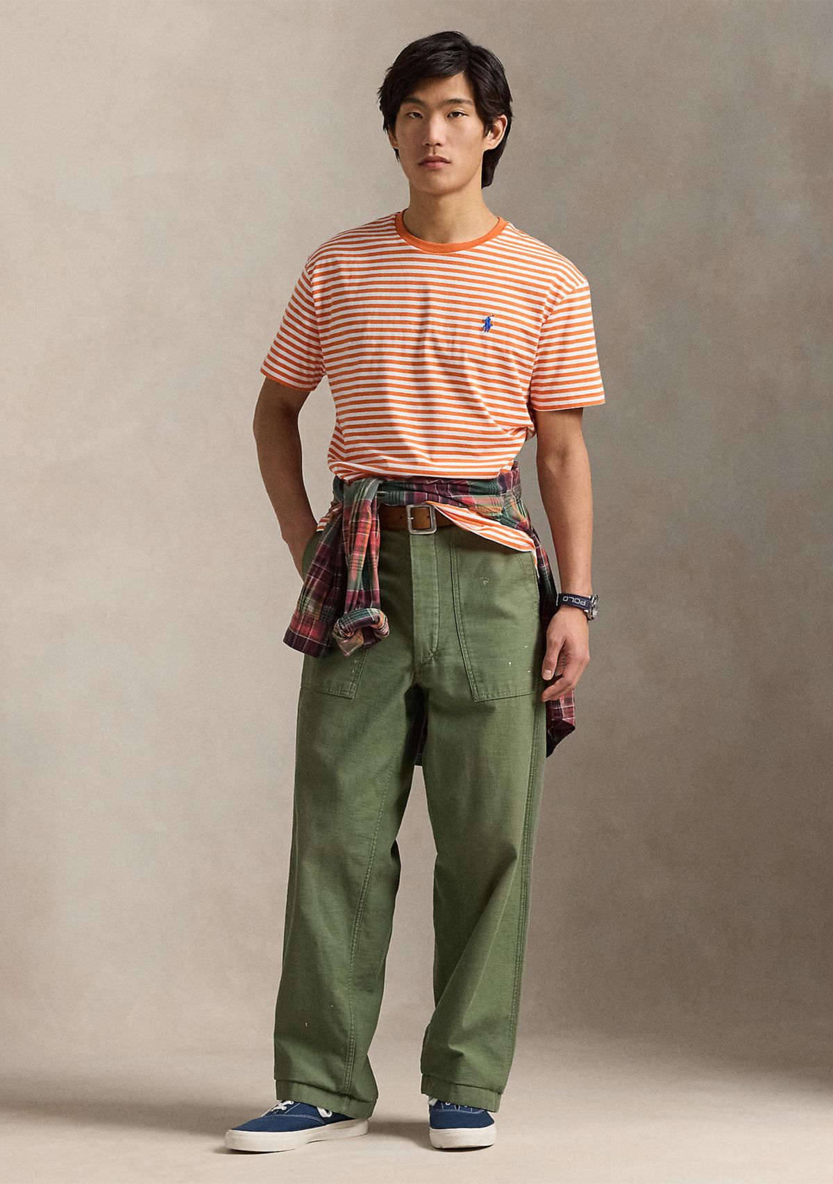 Classic Fit Striped Jersey T-Shirt 