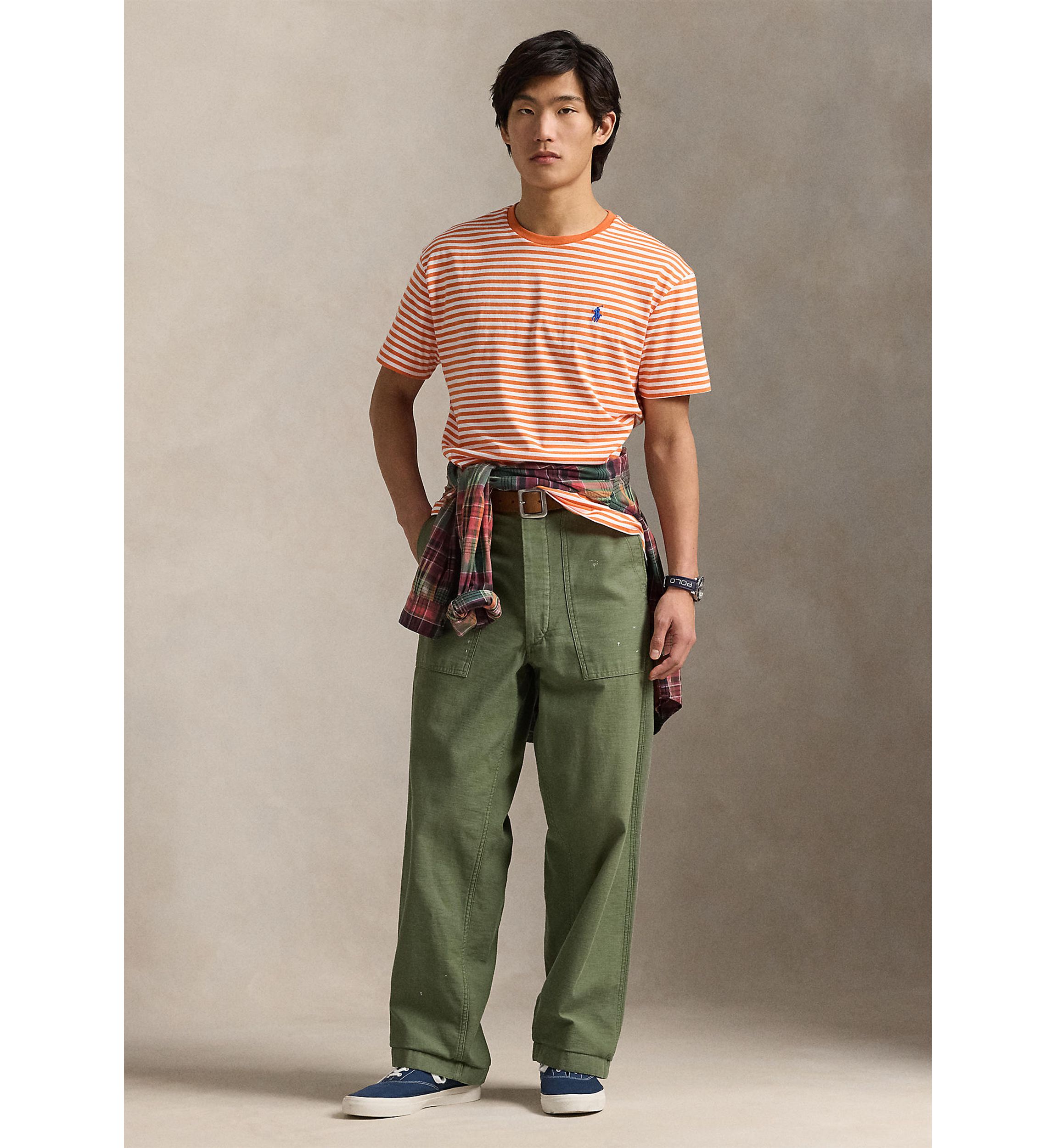 Classic Fit Striped Jersey T-Shirt 