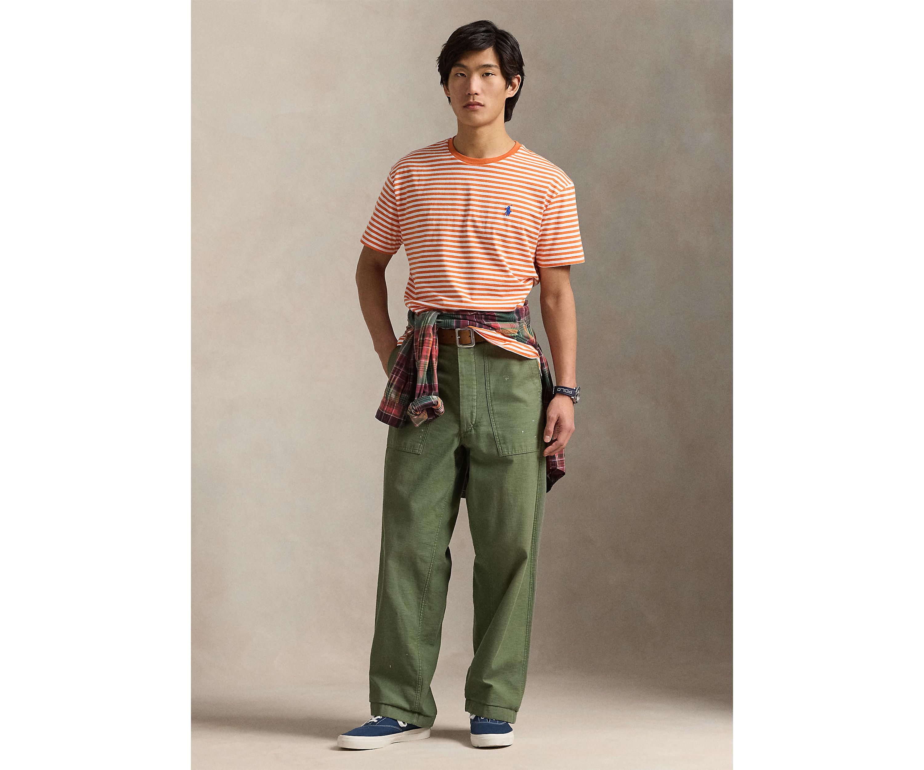 Classic Fit Striped Jersey T-Shirt 