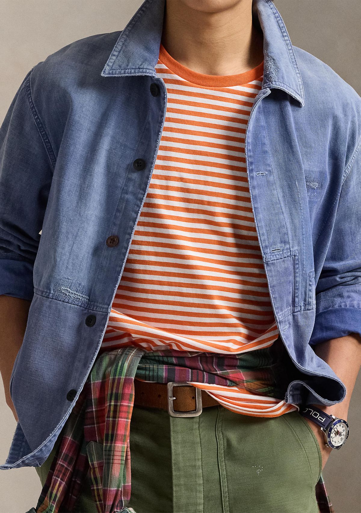 Classic Fit Striped Jersey T-Shirt 