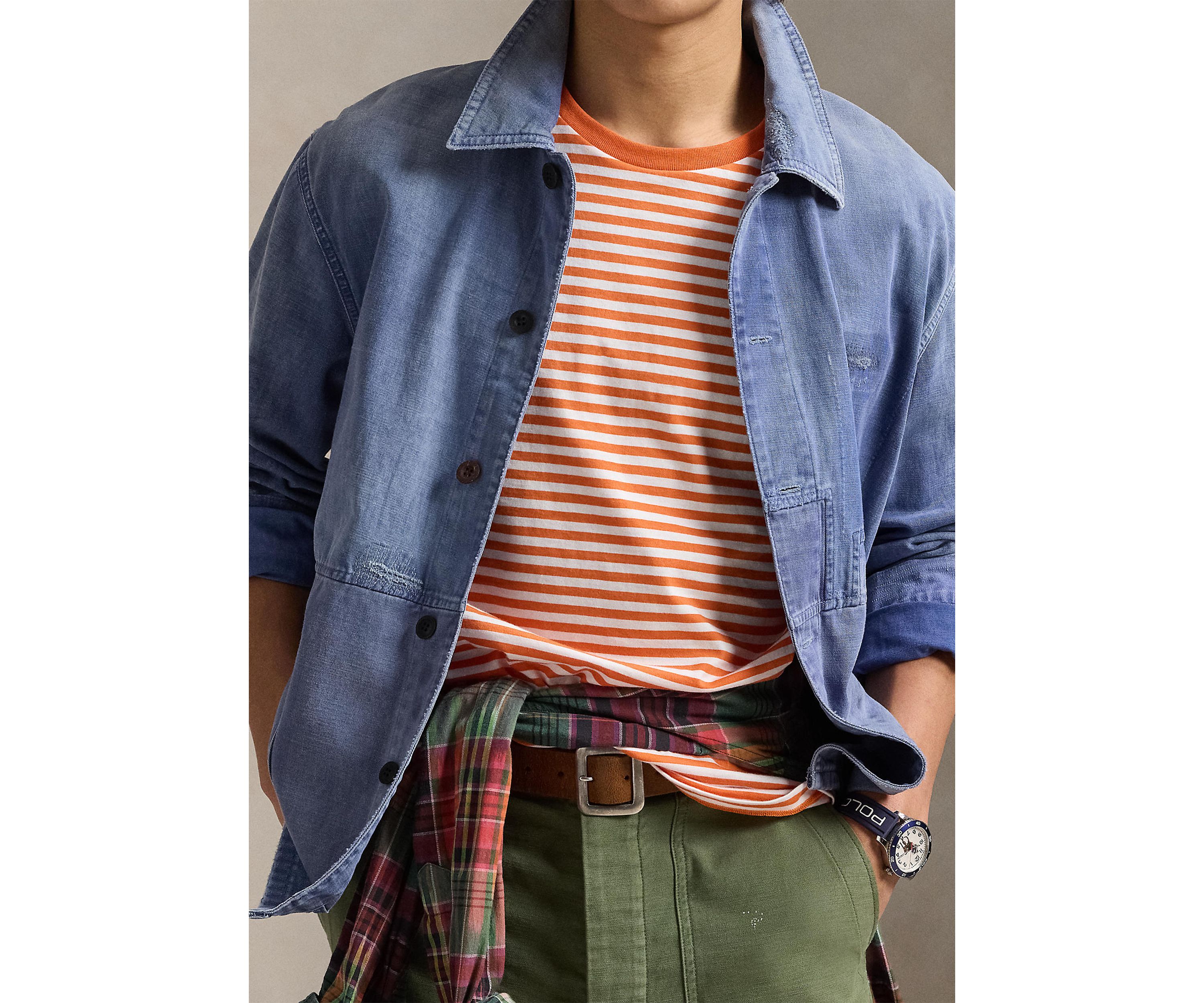 Classic Fit Striped Jersey T-Shirt 