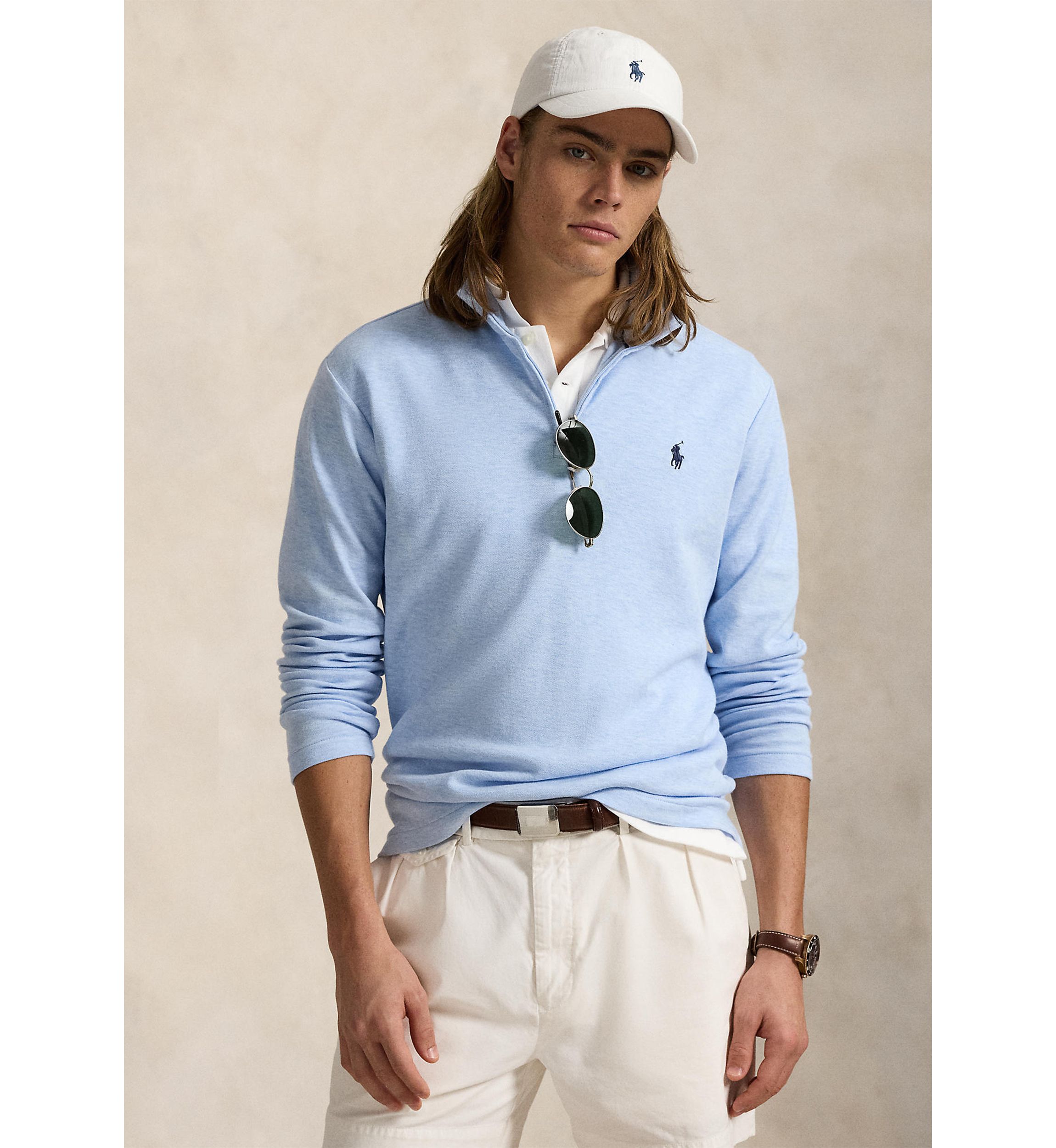 Cotton Blend Jacquard Pullover Sweater