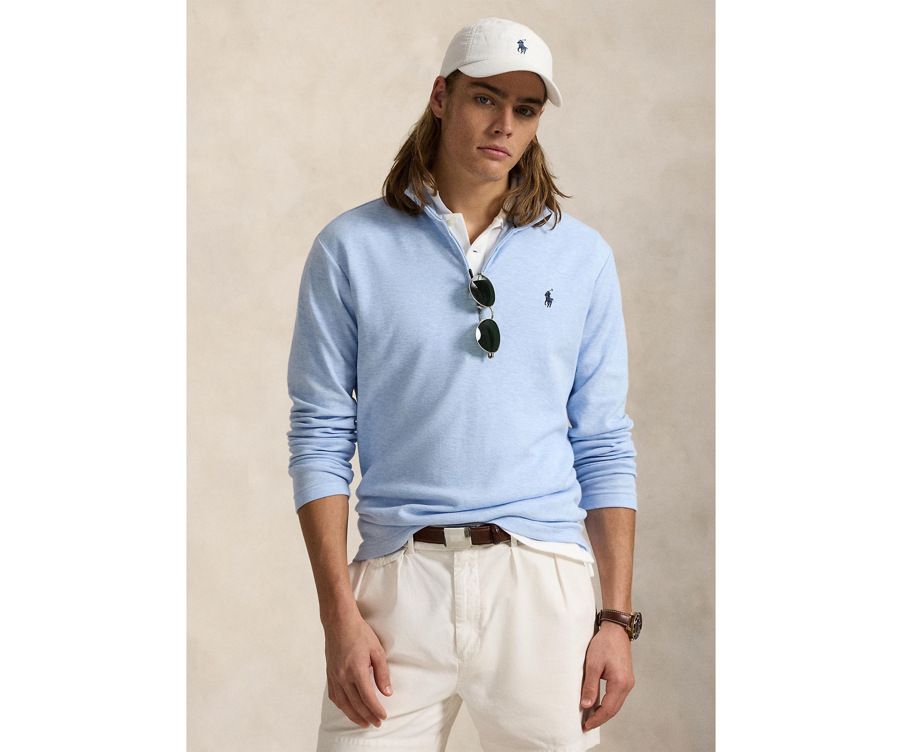 Cotton Blend Jacquard Pullover Sweater