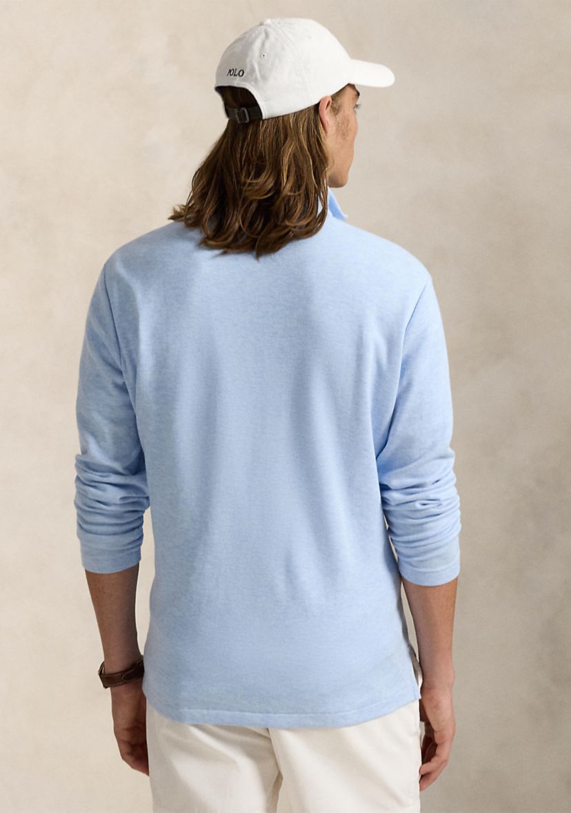 Cotton Blend Jacquard Pullover Sweater