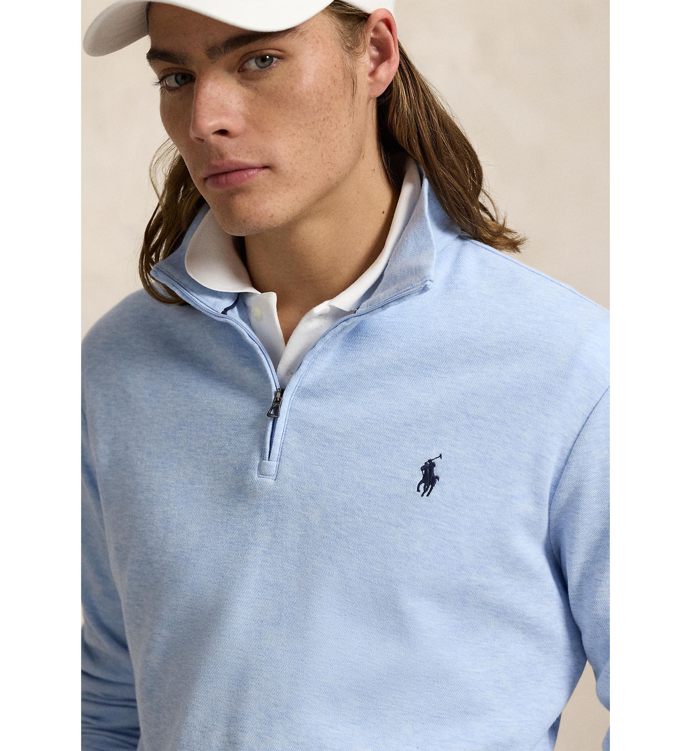 Cotton Blend Jacquard Pullover Sweater