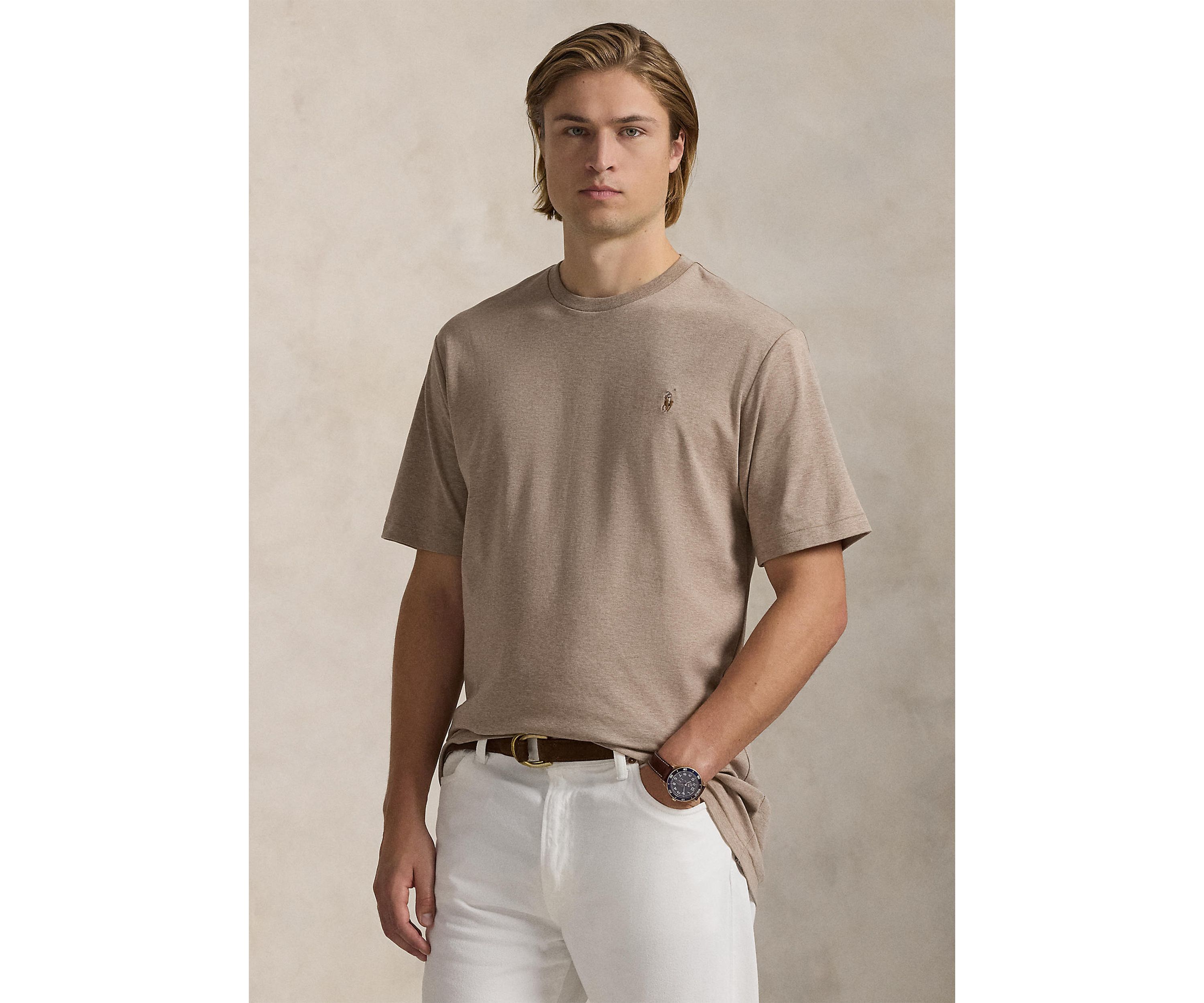 Big & Tall Soft Cotton Crew Neck T-Shirt 