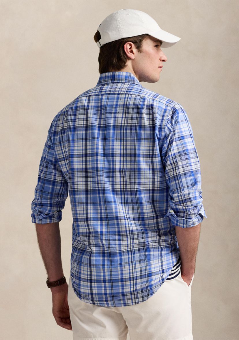 Classic Fit Plaid Oxford Shirt