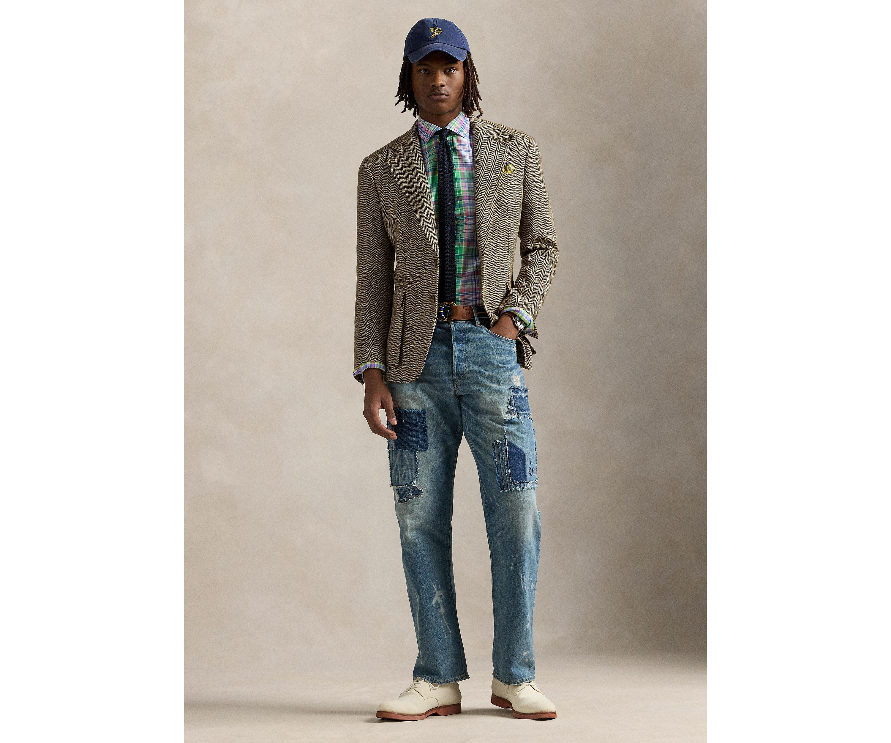 Classic Fit Plaid Oxford Shirt