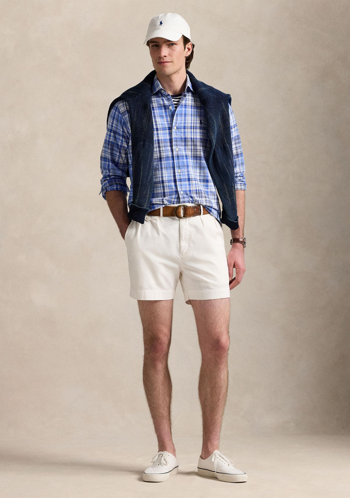 Classic Fit Plaid Oxford Shirt