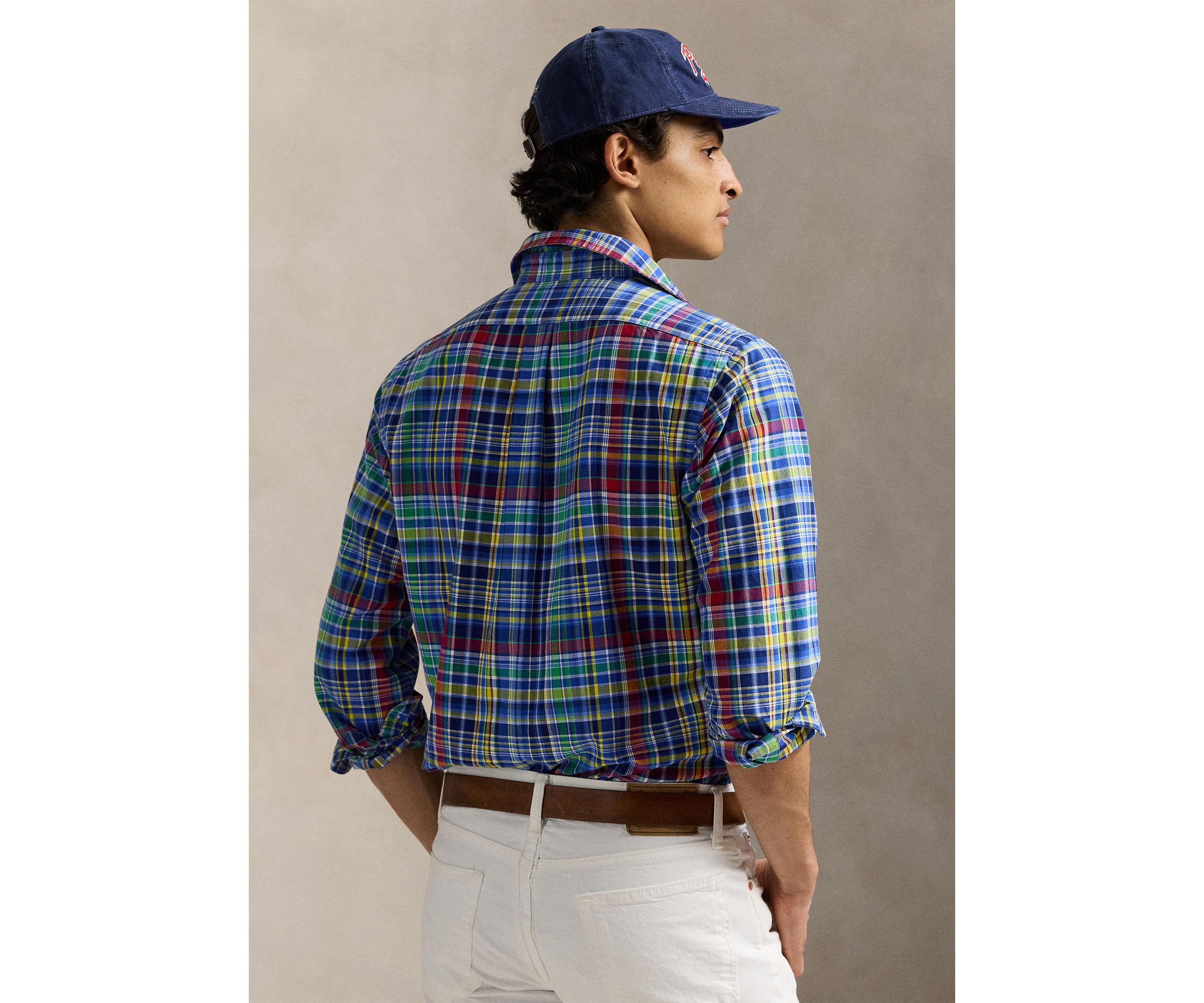 Classic Fit Plaid Oxford Shirt