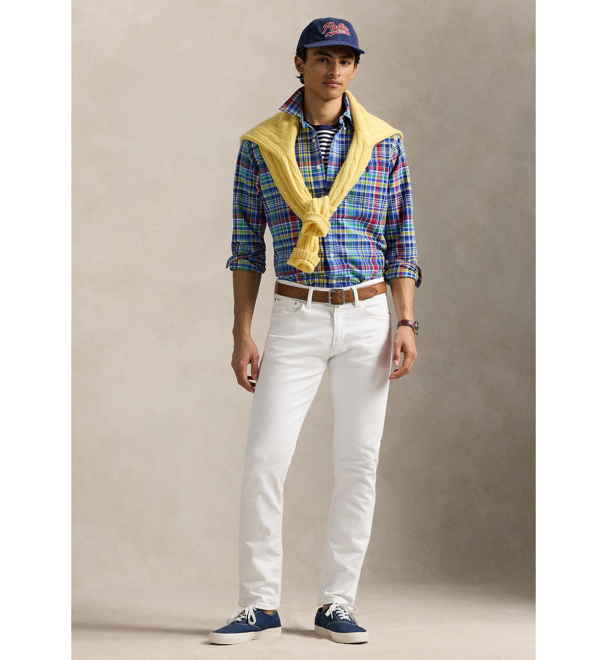 Classic Fit Plaid Oxford Shirt
