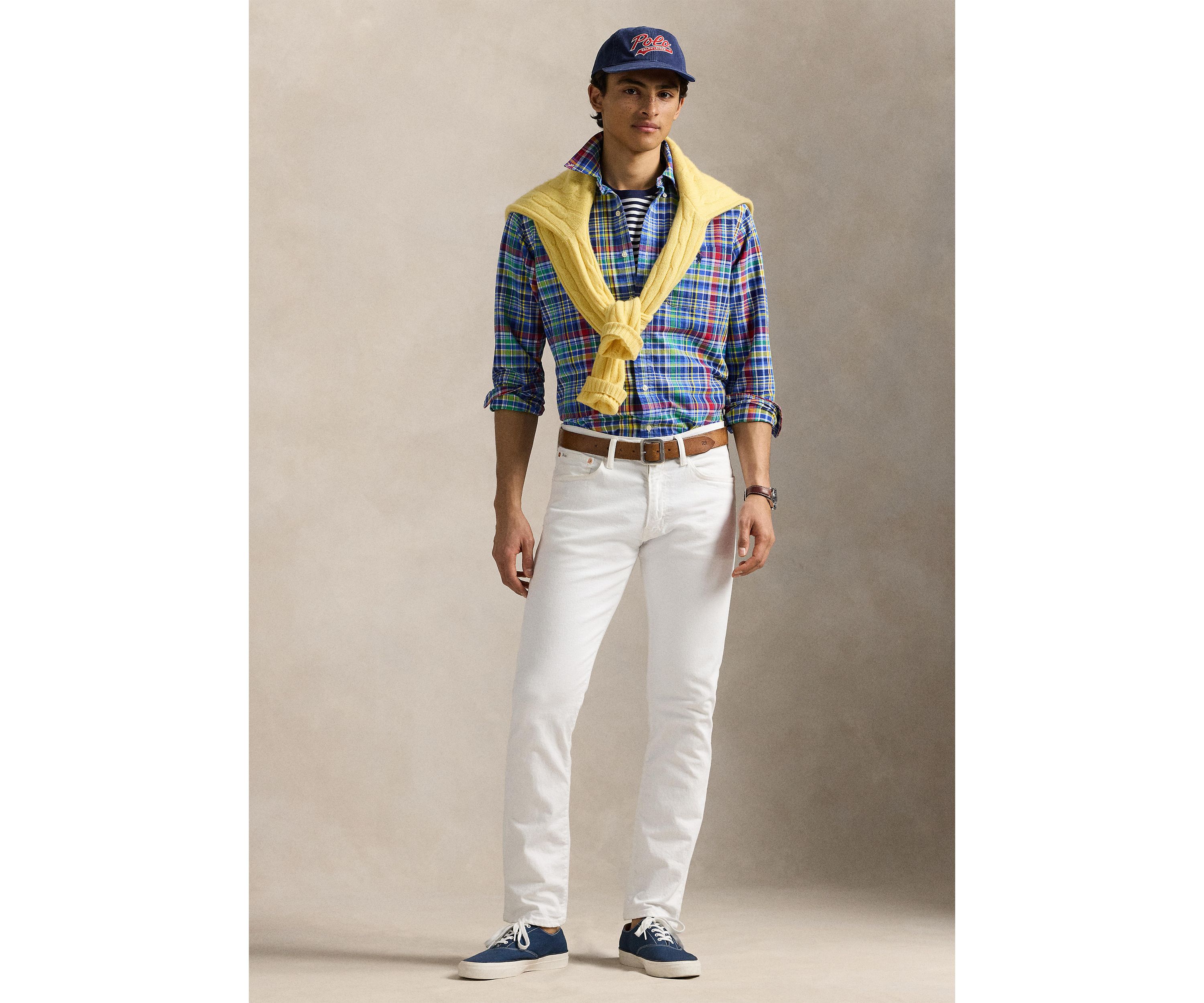 Classic Fit Plaid Oxford Shirt