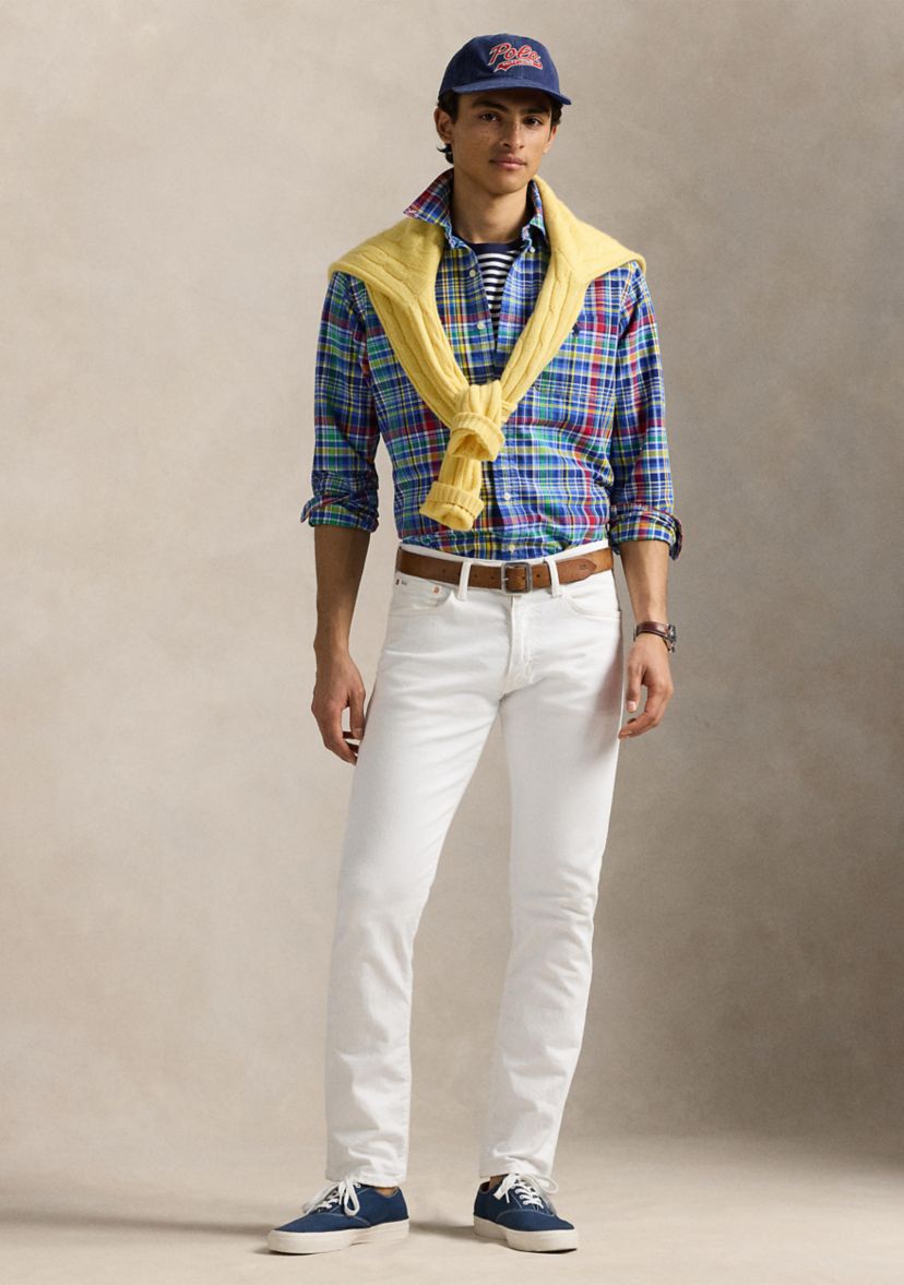 Classic Fit Plaid Oxford Shirt