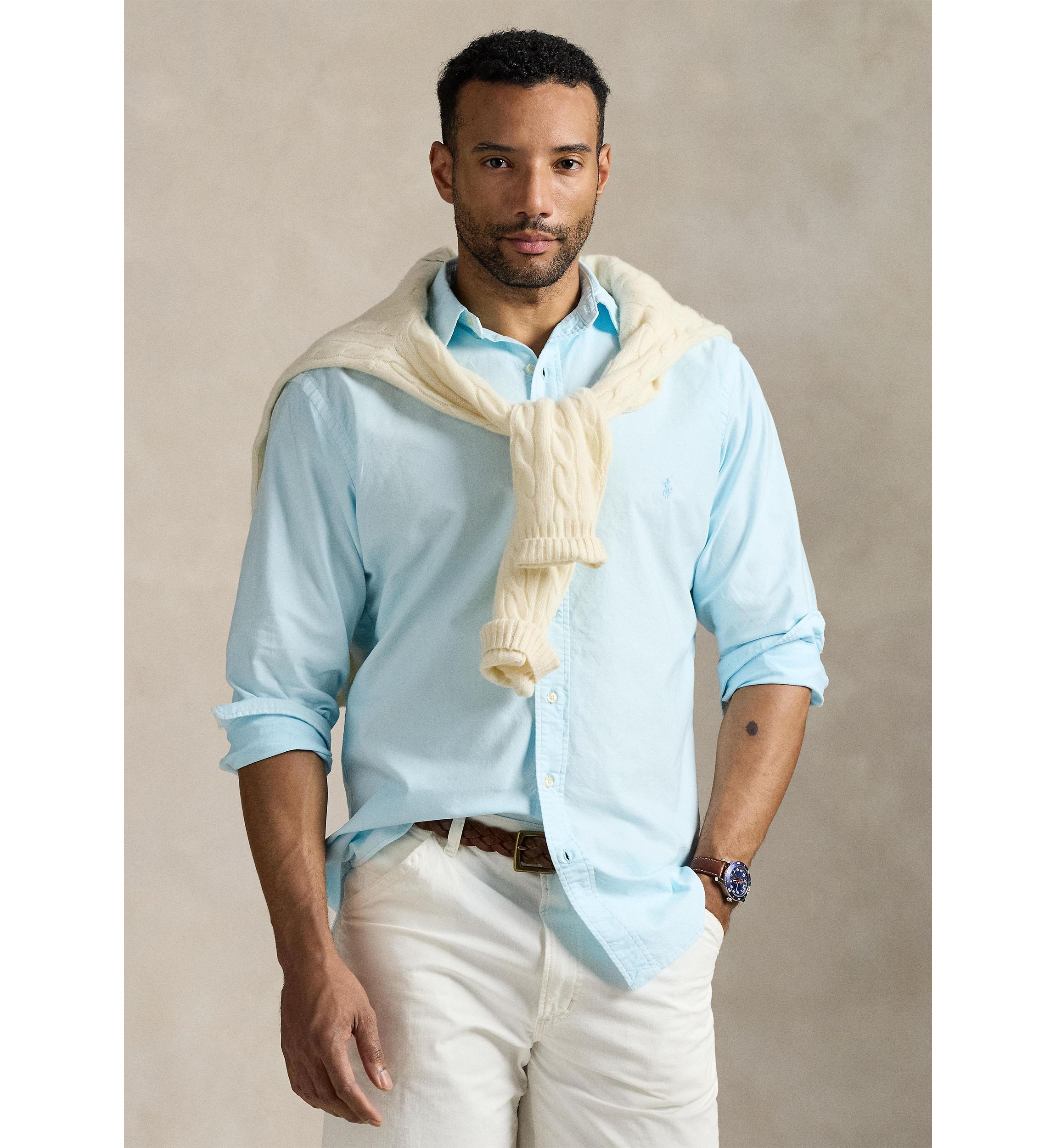 Big & Tall Mineral-Dyed Oxford Shirt
