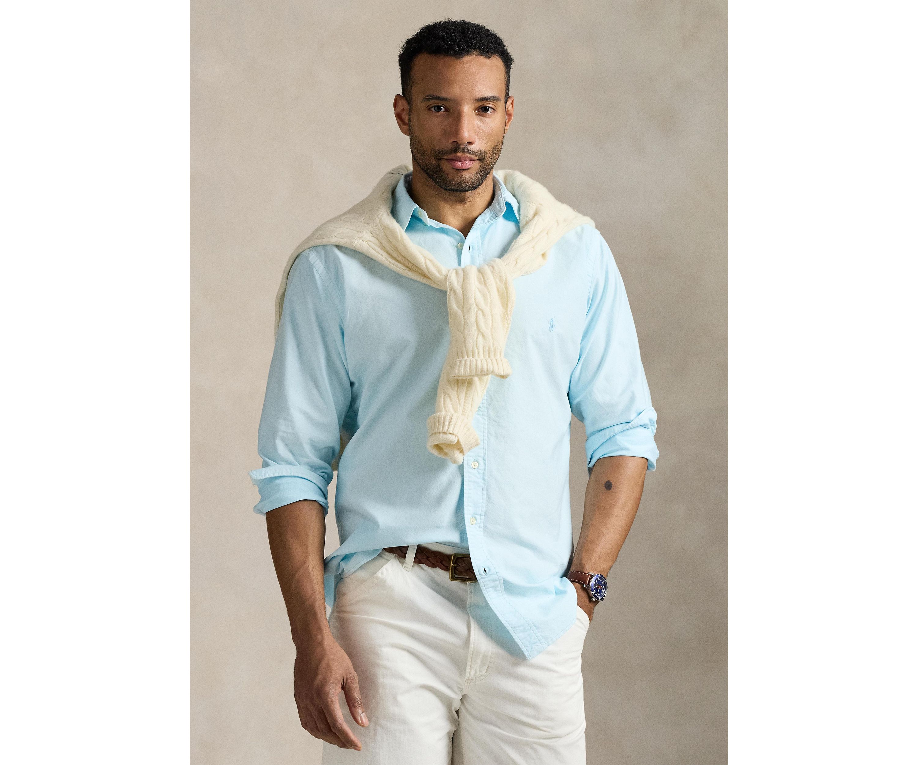 Big & Tall Mineral-Dyed Oxford Shirt