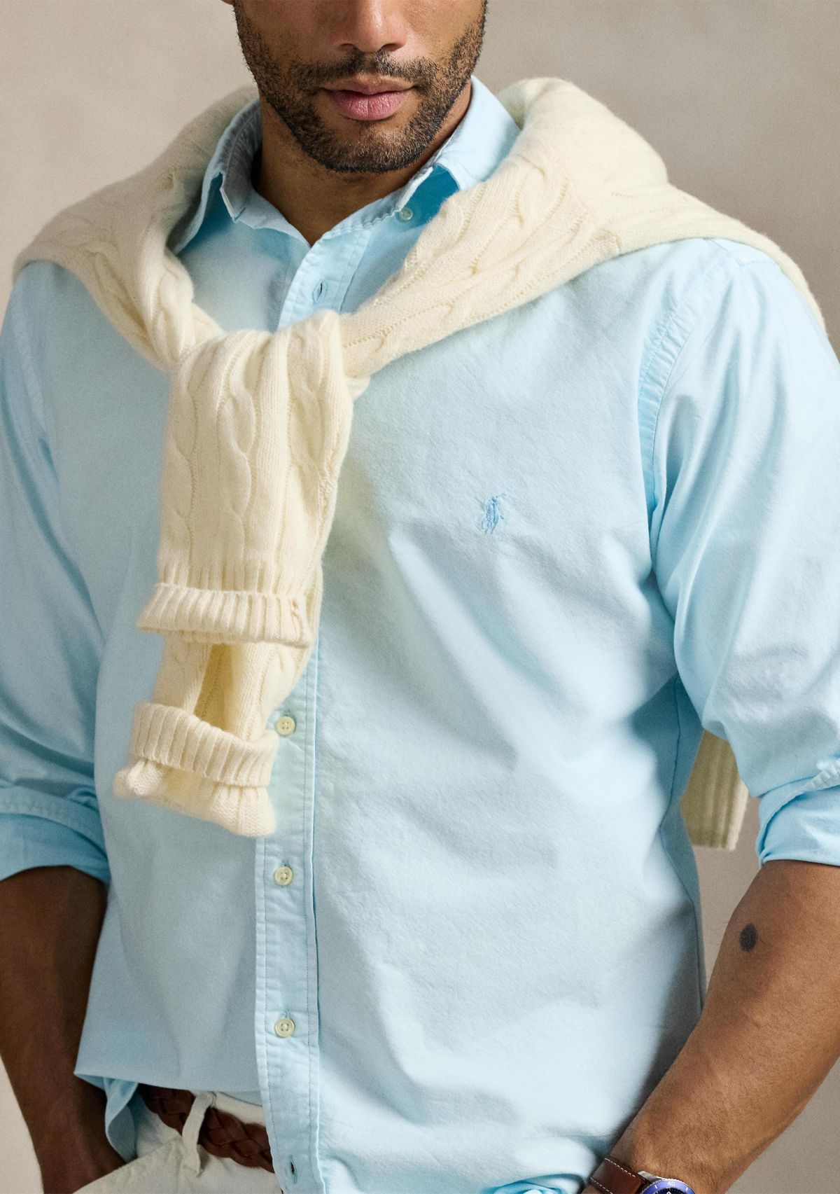 Big & Tall Mineral-Dyed Oxford Shirt