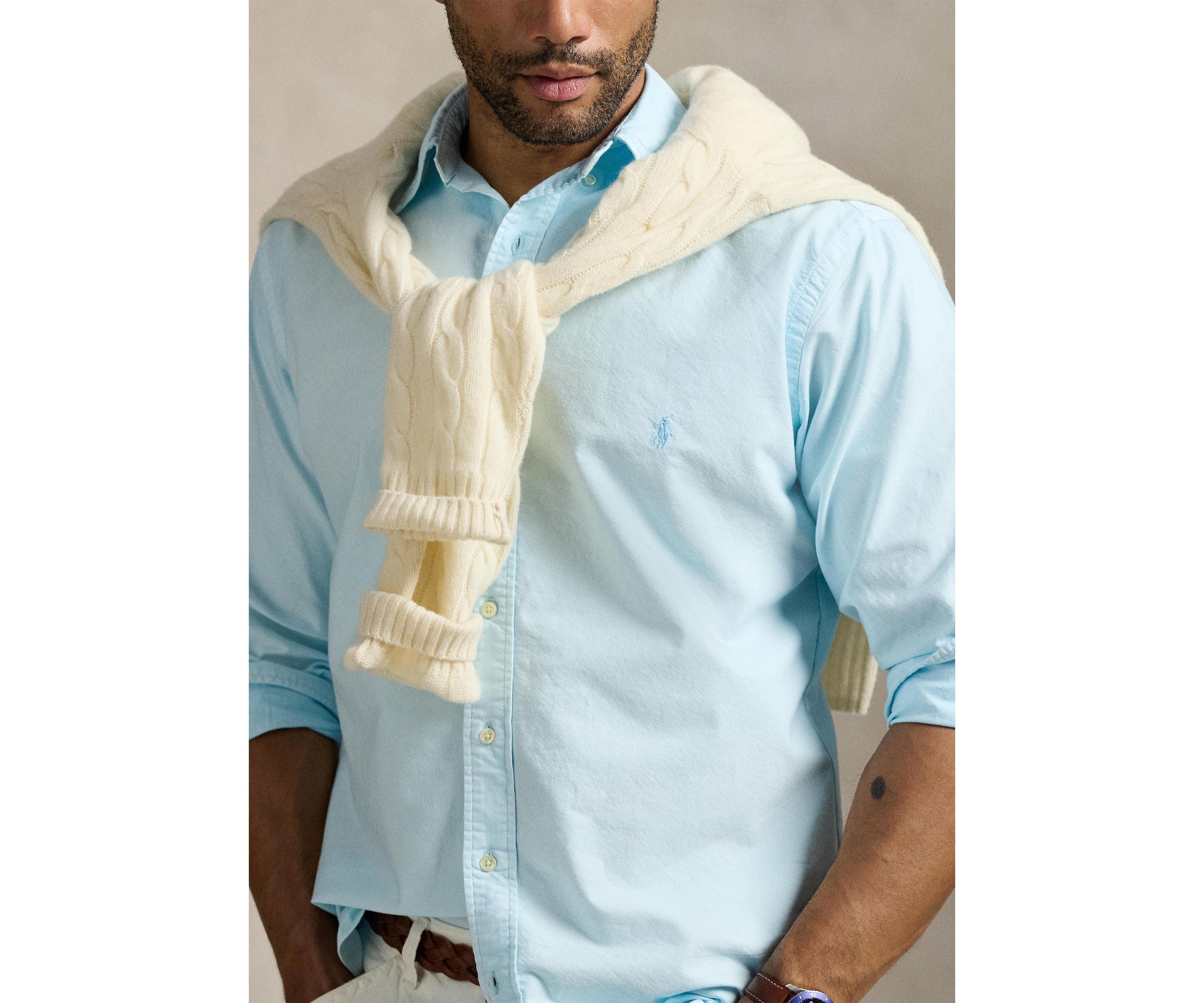 Big & Tall Mineral-Dyed Oxford Shirt