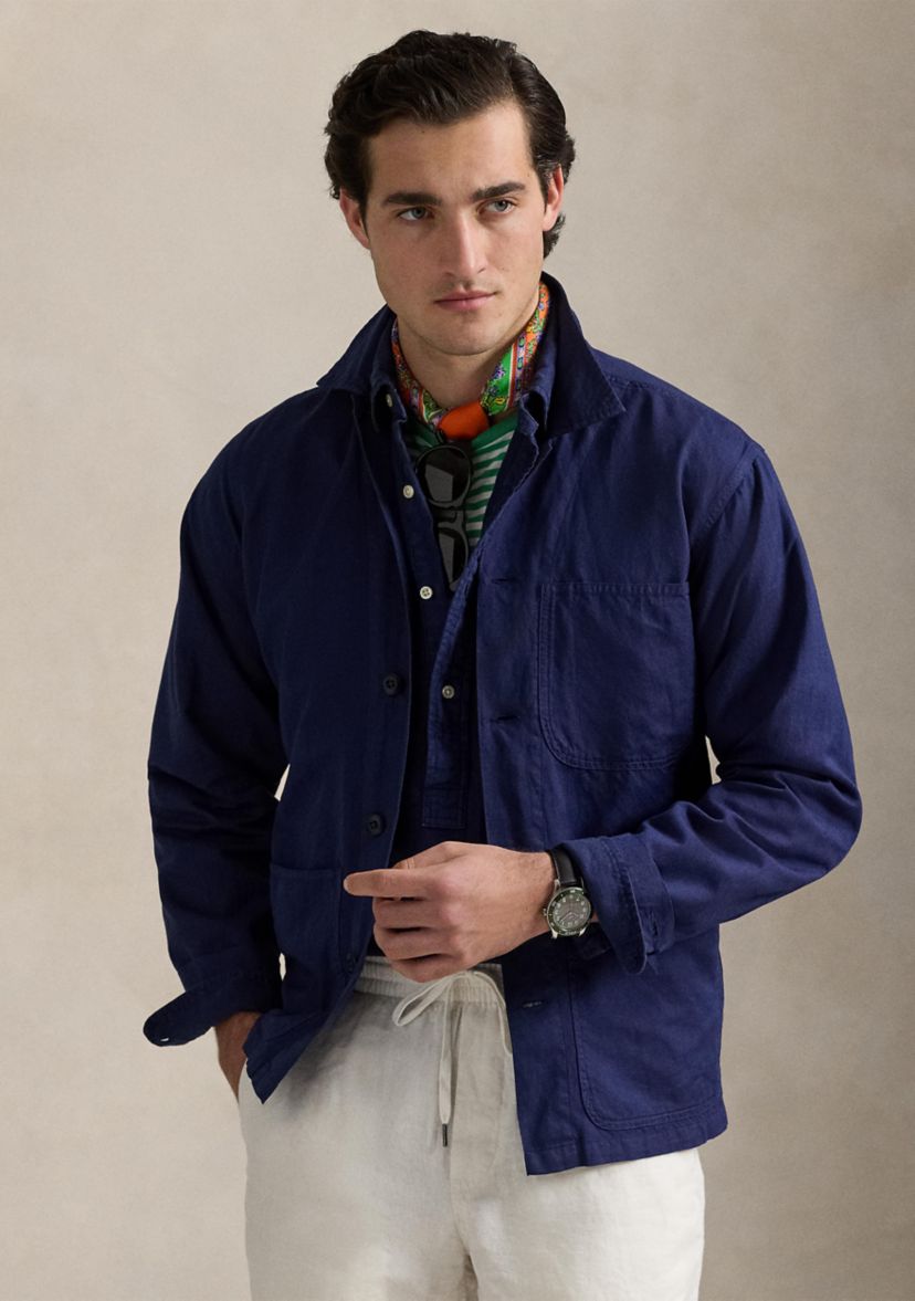 Linen-Cotton Overshirt