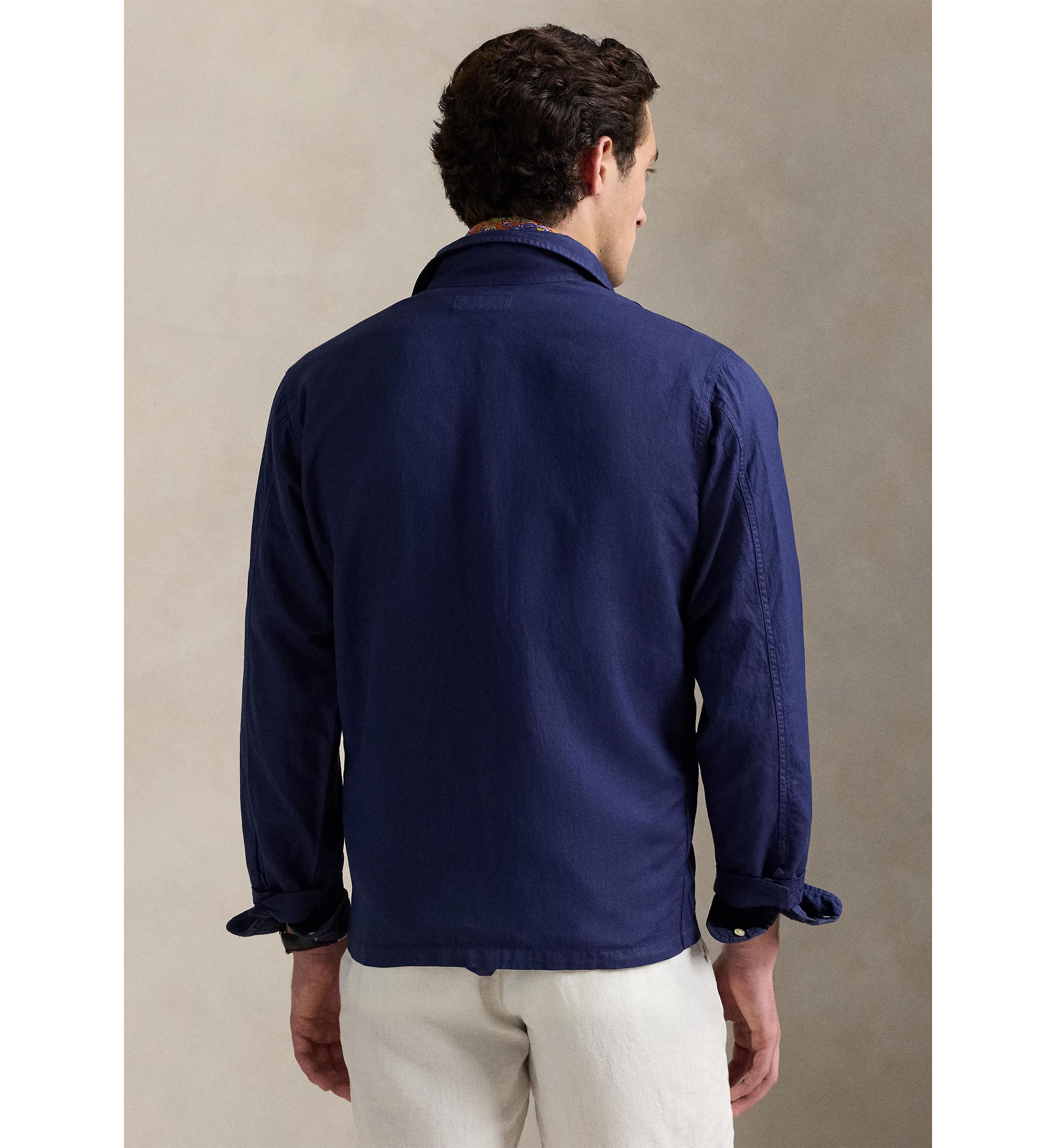 Linen-Cotton Overshirt