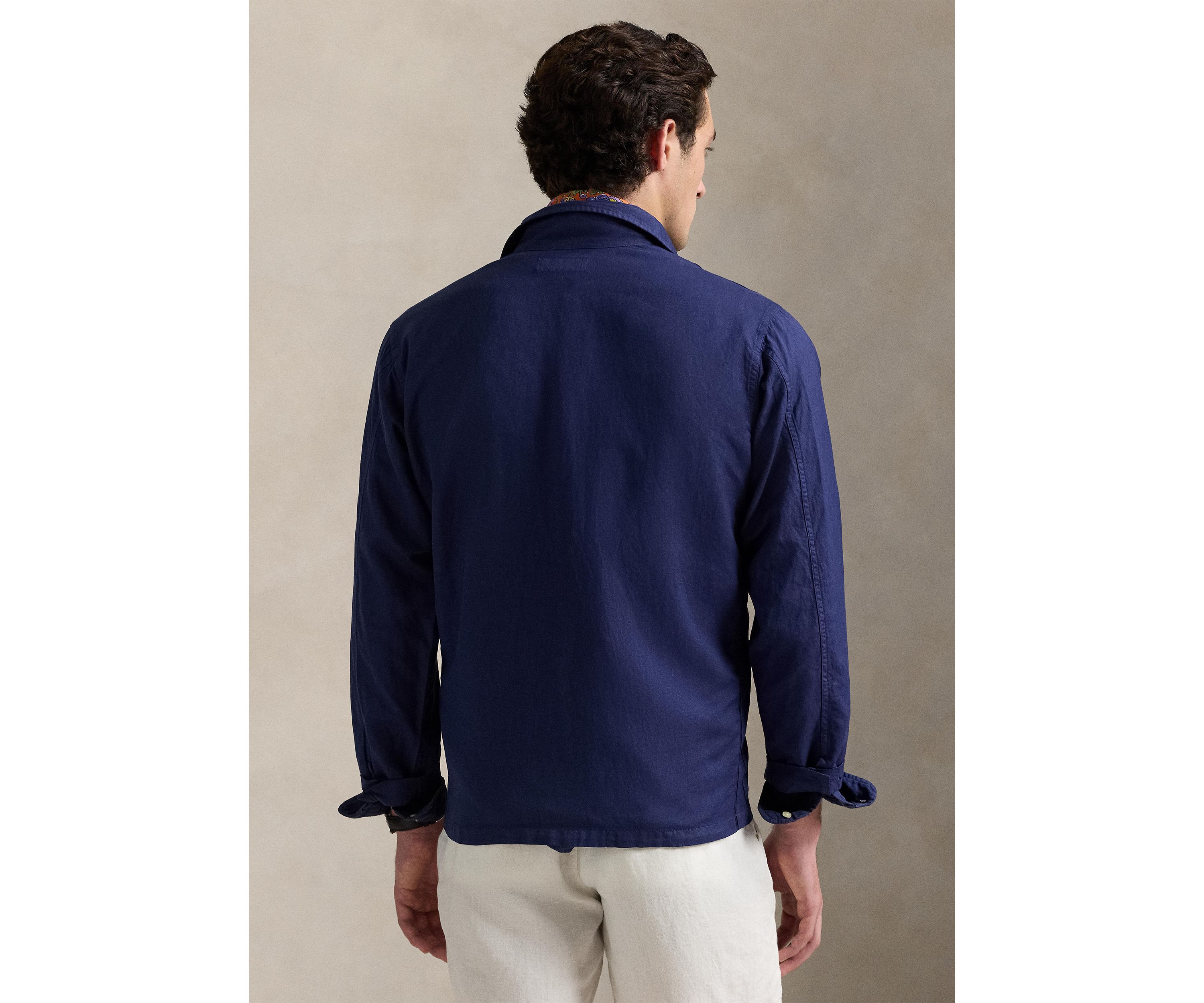 Linen-Cotton Overshirt