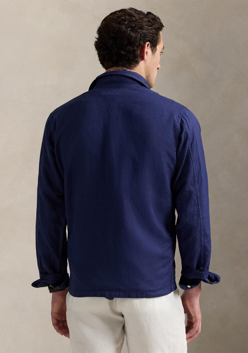 Linen-Cotton Overshirt