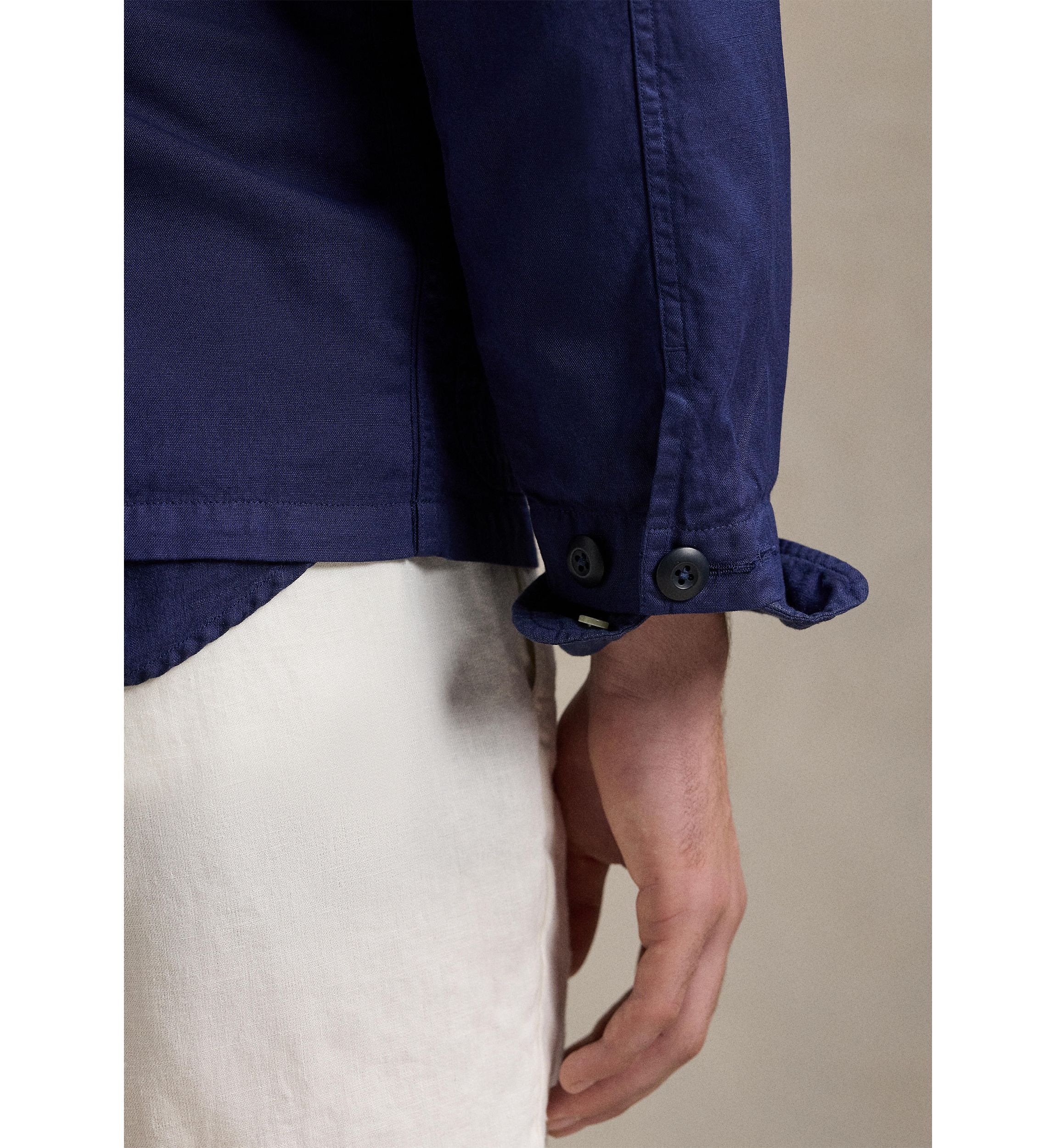 Linen-Cotton Overshirt